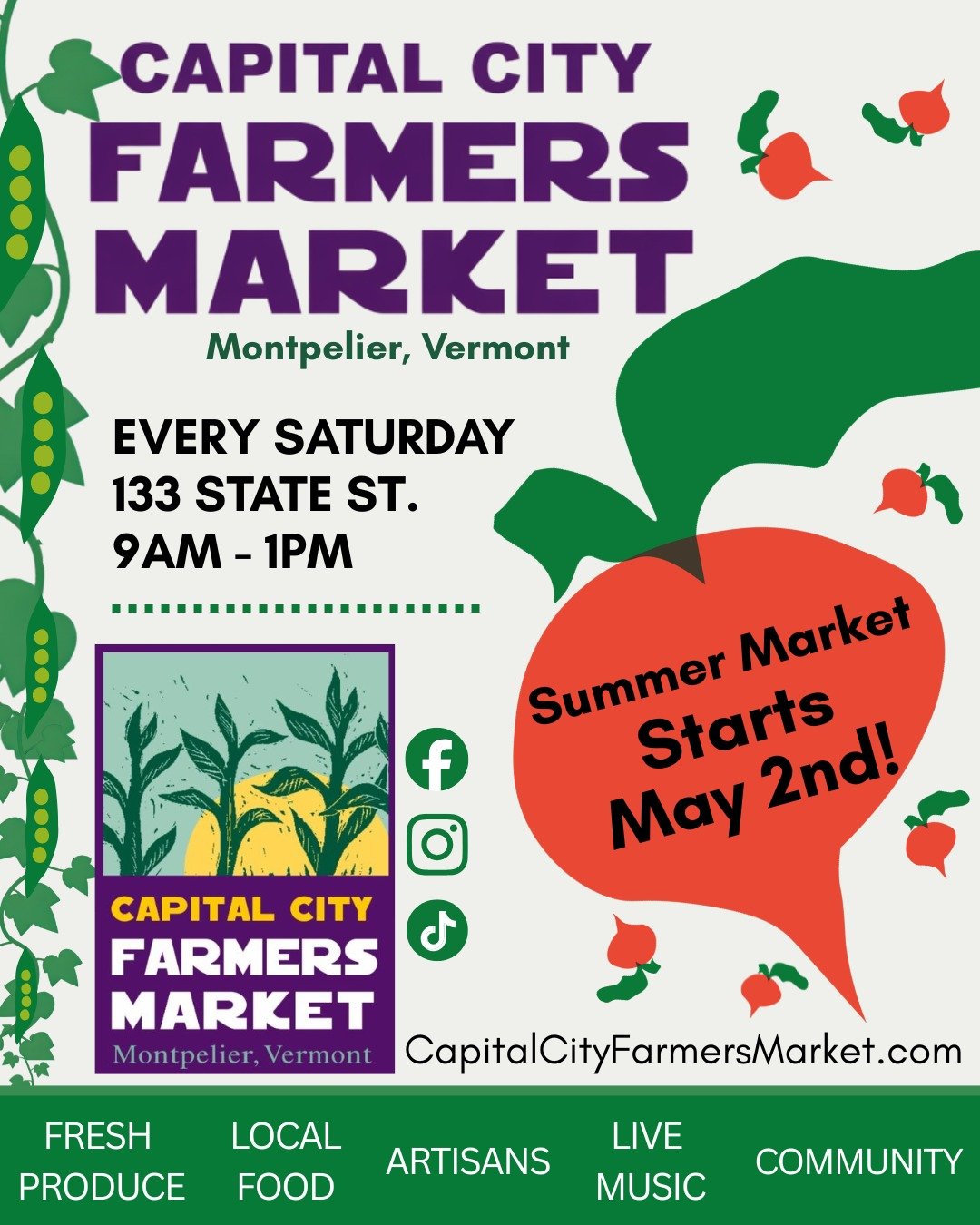 We are so blessed and honored to welcome you to our 49th summer market. 

We do not take this lightly. To our vendors and visitors, our friends, family, volunteers, and community partners- we owe it all to you.

For that reason, we're pushing ourselv