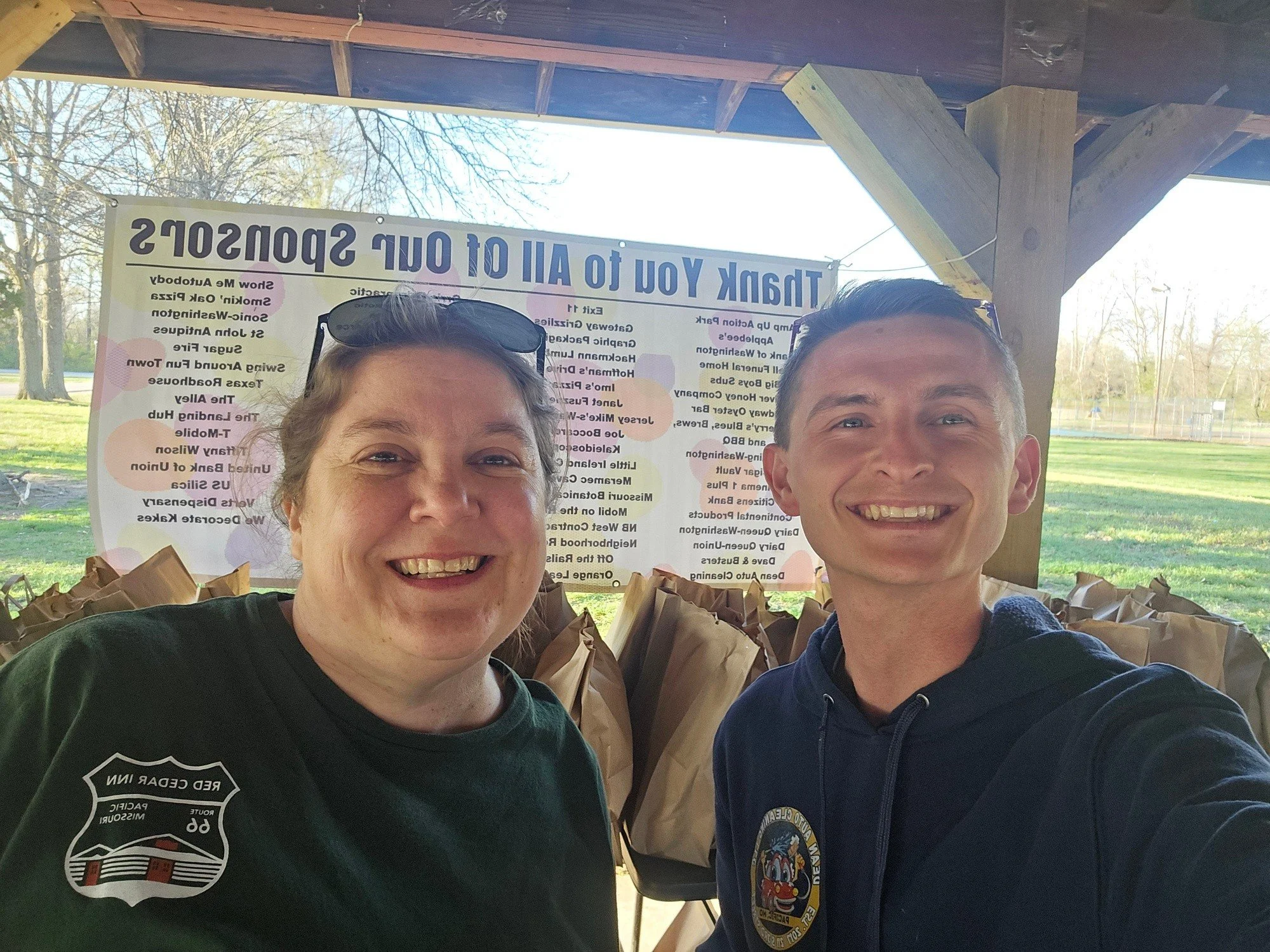 Tonight's Adult Easter Egg Hunt hosted by Red Cedar Inn &amp; Tourism Pacific, MO &amp; City of Pacific, Missouri went off without a hitch! 

Thank you for hosting and glad we were invited to volunteer