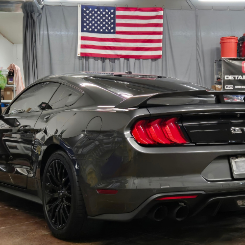 Gray mustang ceramic coated