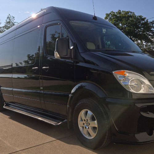 A sprinter van ceramic coated
