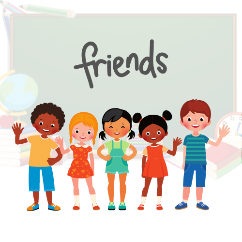 group of friends cartoon