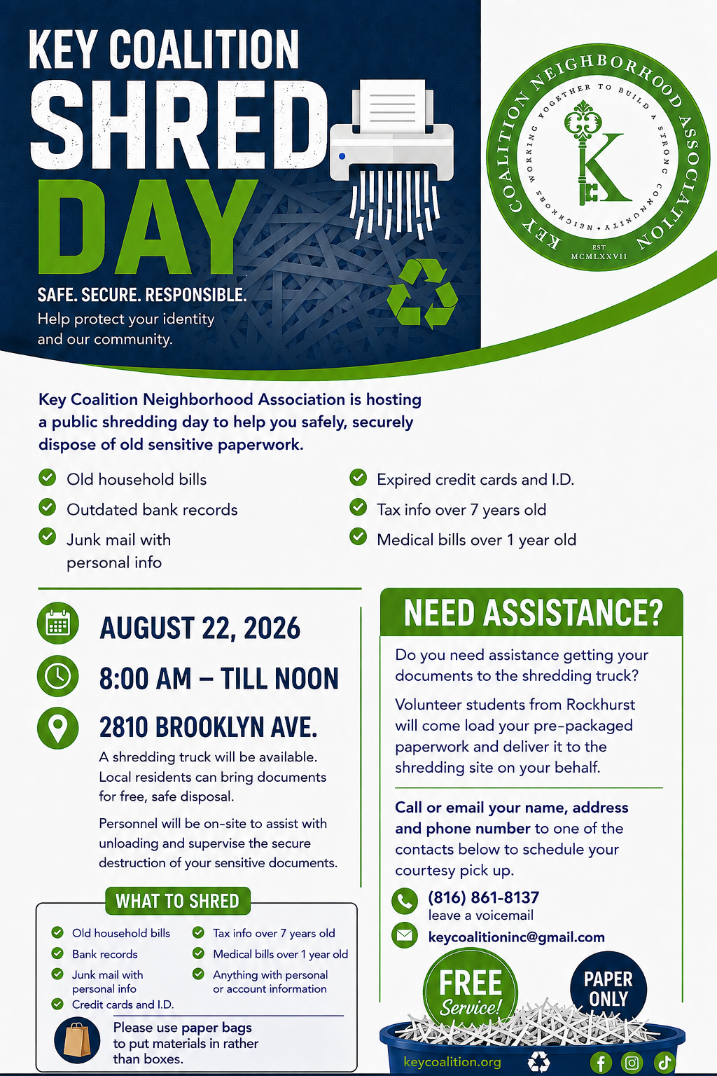 Key Coalition: Shred Day