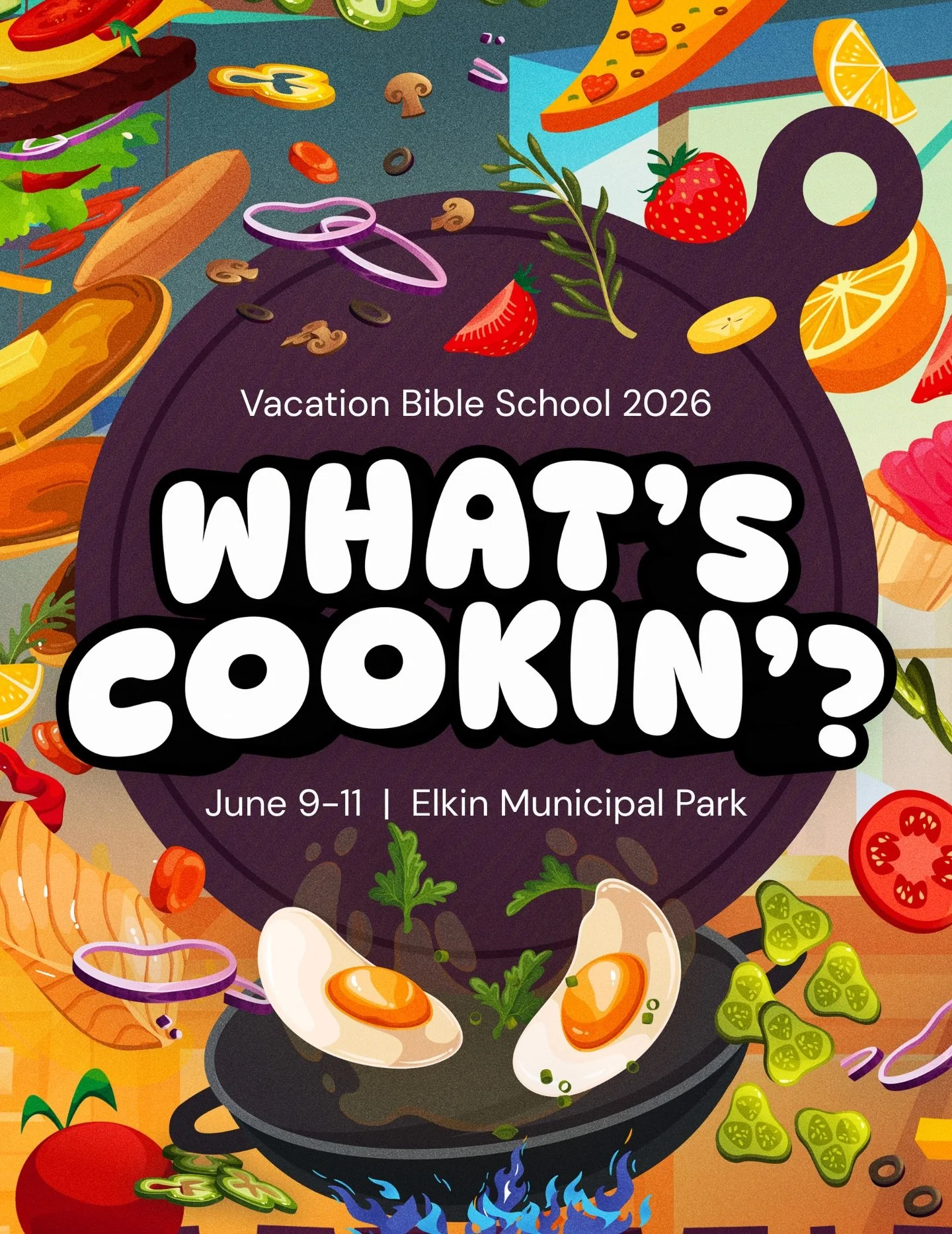 WHAT&rsquo;S COOKIN&rsquo;? 🧑&zwj;🍳 🍳⏲️

We&rsquo;re gearing up with @elkin_fumc and @firstbaptistchurchofelkin to bring you summer Vacation Bible School! 

Each day, we&rsquo;ll explore Old Testament stories like those of Jacob, Moses and Deborah