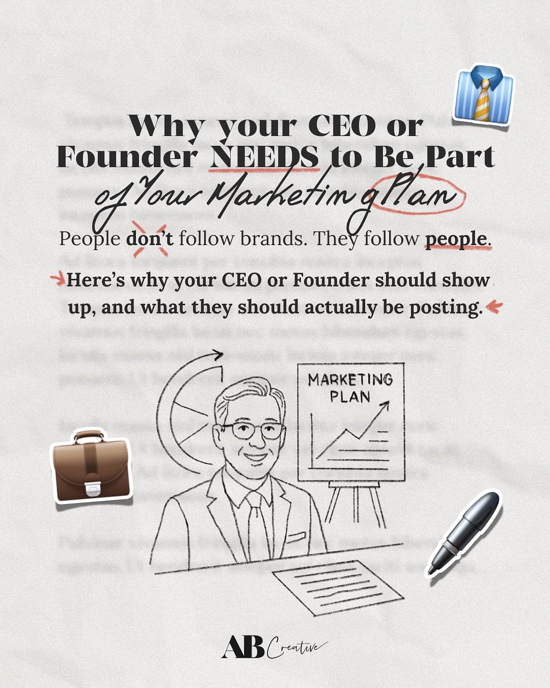 Your founder&rsquo;s face is more powerful than your brand&rsquo;s logo.
If they&rsquo;re not part of your marketing strategy, you&rsquo;re leaving trust (and reach) on the table.

People don&rsquo;t connect with &ldquo;brand voice&rdquo; or color pa