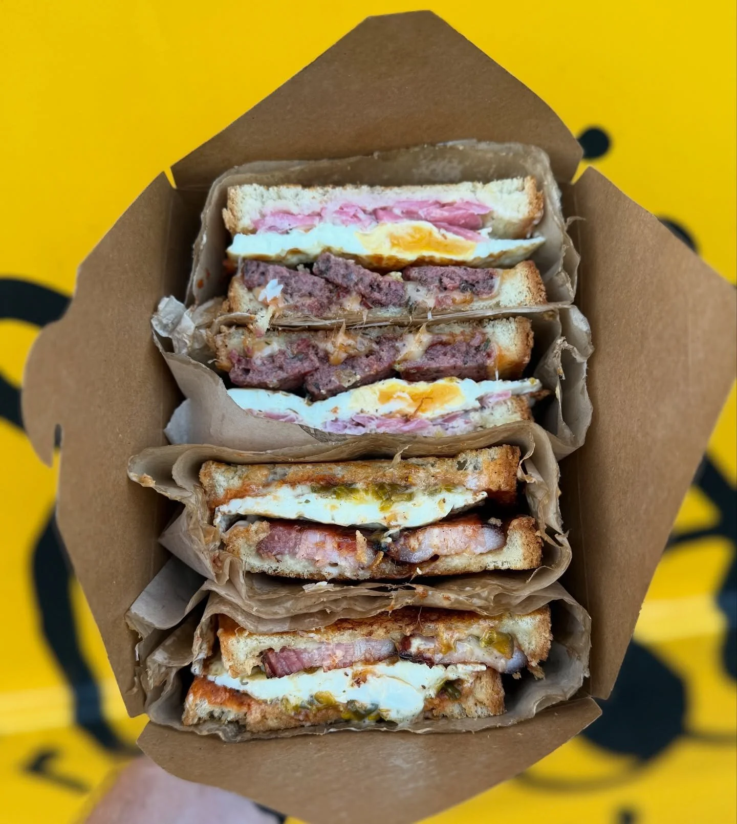 Why commit to one sandwich when you can have a delicious little love triangle? 😏 Mix, match, and munch. 

#NoRegrets #SandwichAffair #crackon #supportlocal #vancouverfoodtruck #vancouverfoodie #vancouverbreakfast #yvrfood #vancouverfood #vancityeats