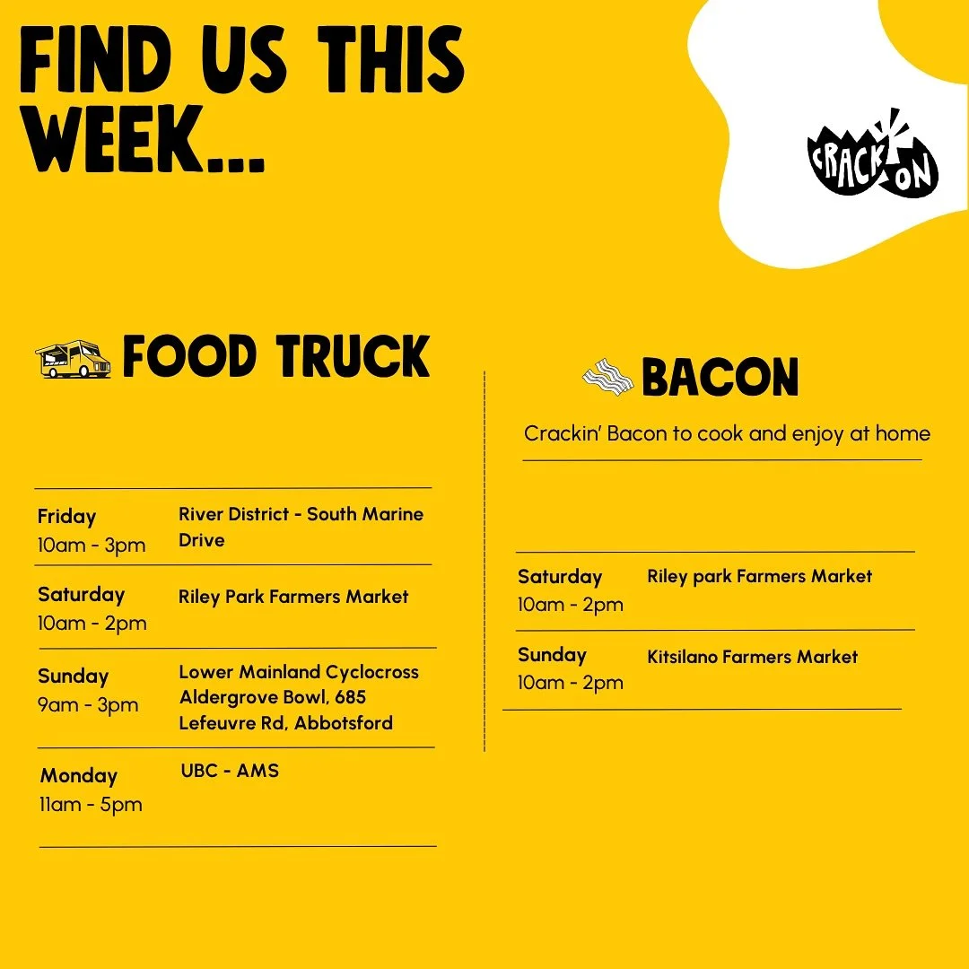 Weekend forecast: 100% sunshine + 100% bacon happiness. 🌞🥪

#crackon #supportlocal #vancouverfoodtruck #vancouverfoodie #vancouverbreakfast #yvrfood #vancouverfood #vancityeats #vancityfood #dishesvan #dishedvancouver #supportsmallbusiness #604eats