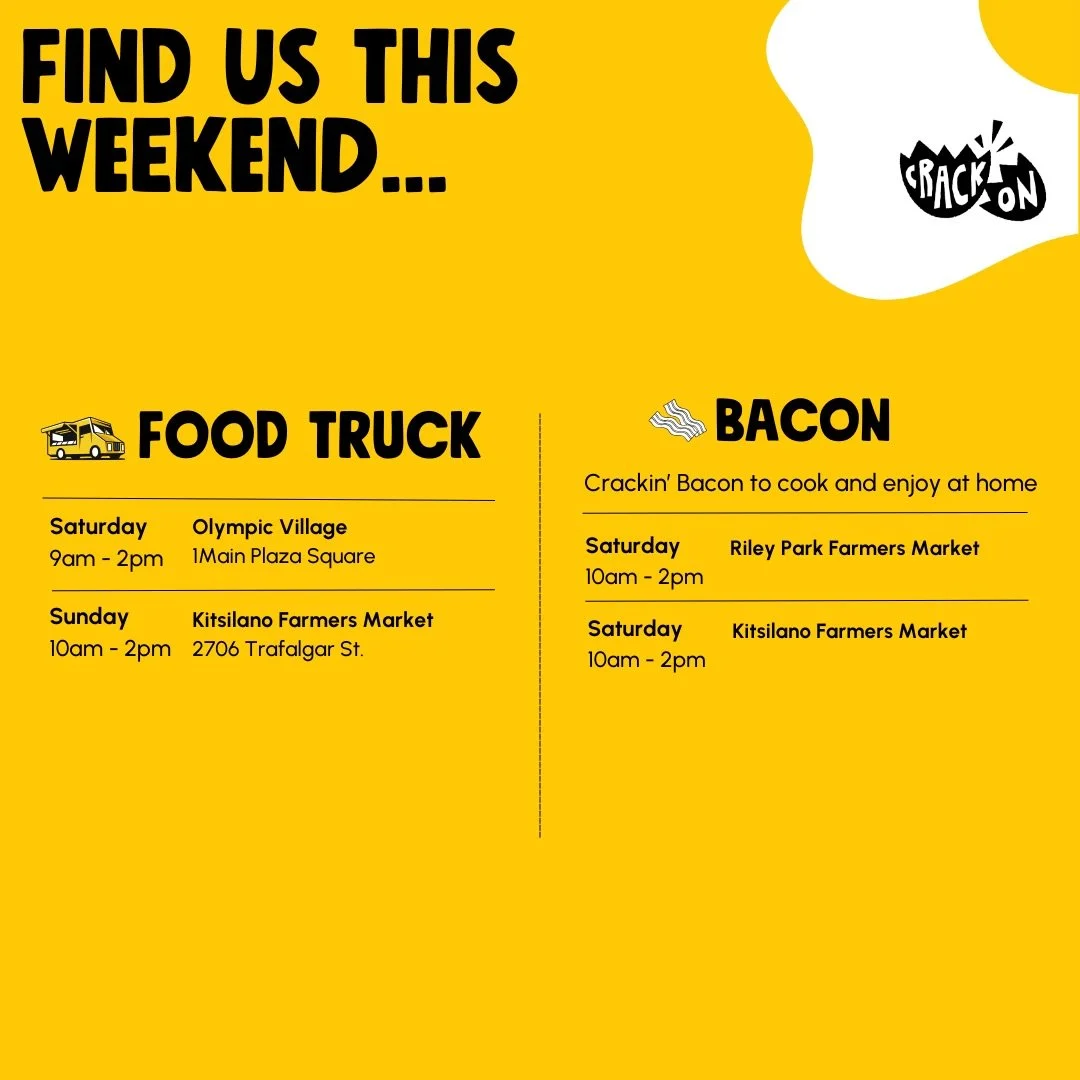 Wrapping up a week full of Christmas catering parties 🎄✨
Before we close up for the holidays, catch us this weekend at Riley Park &amp; Kits Farmers Market!
Stock up on your Christmas bacon, grab a hot sando, and get holiday-ready 🥓🔥
Last call bef