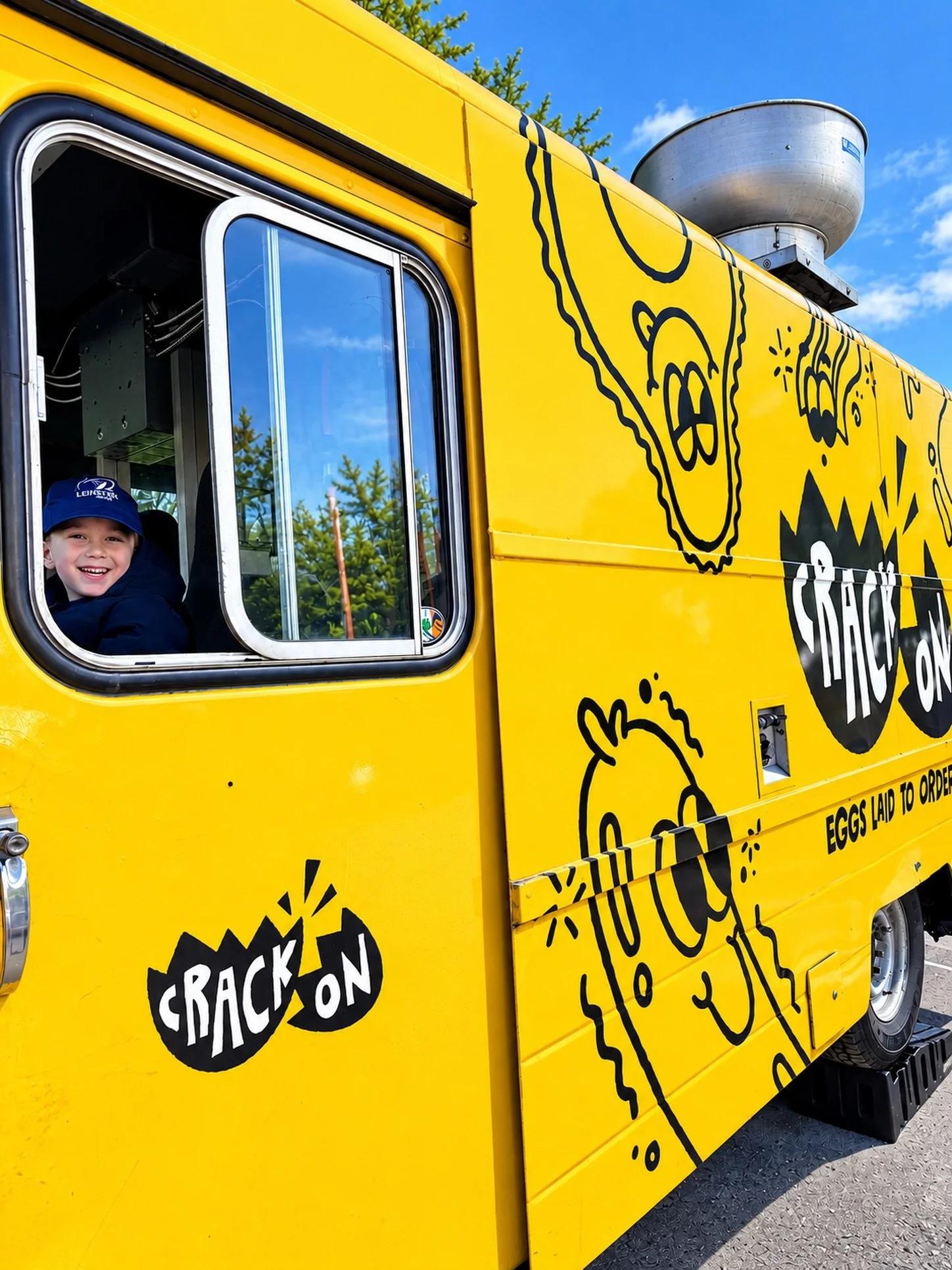 Meet Alfie, our new driver and #1 Crack On fan. 😂💛

No licence, can&rsquo;t reach the pedals, and absolutely no previous experience&hellip; but his enthusiasm is unmatched.

You&rsquo;re hired, Alfie. CRACK ON! 🚚🍳😂