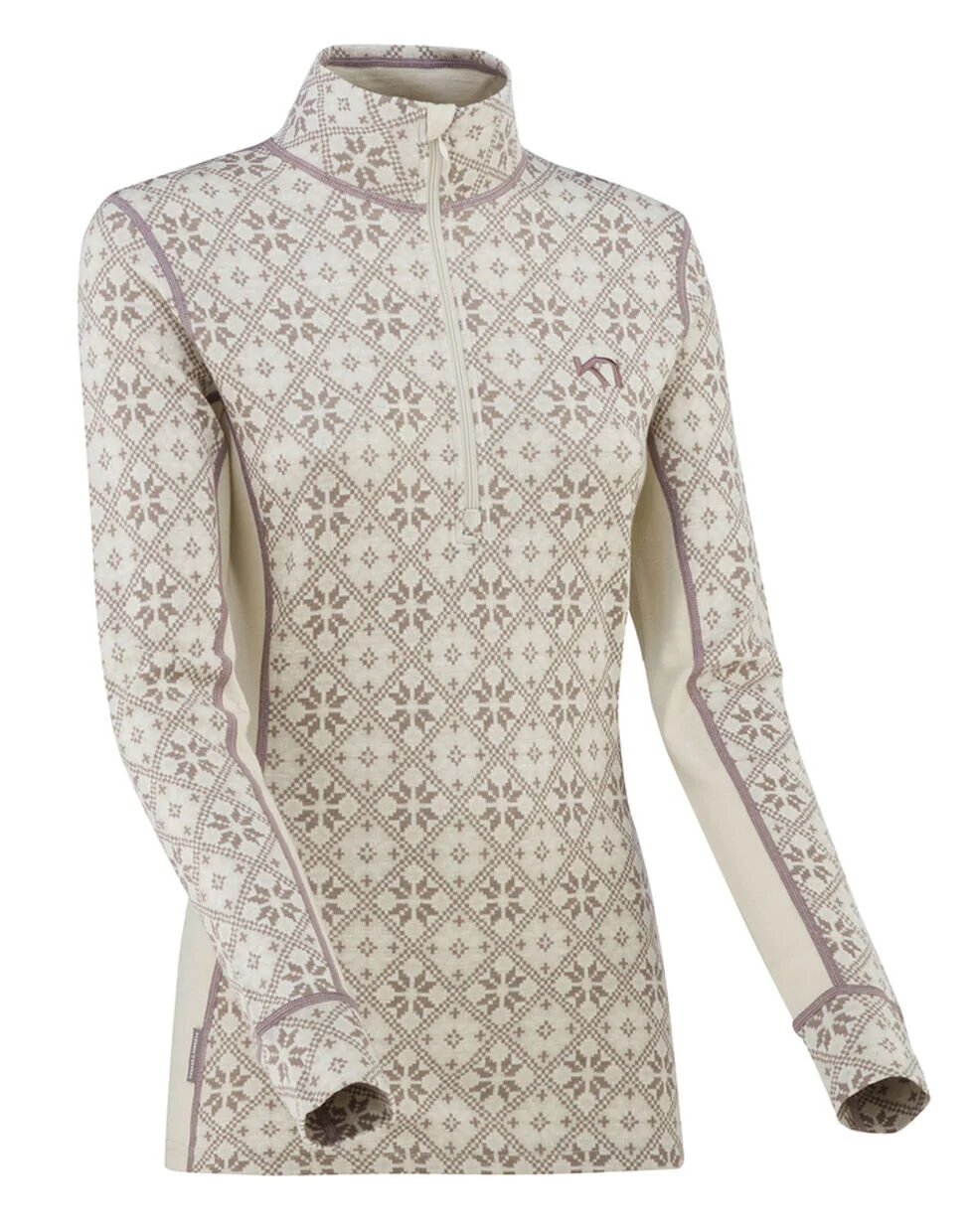 Kari Traa Rose Wool Half Zip Base Layer