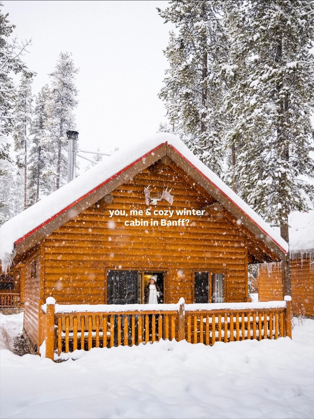 Experience the magic of winter in Banff and unwind in cozy cabins like this! 🤩⛸️❄️🏚️

Comment &quot;cabin&quot; below and I'll DM you the link to this exact one!

Cozy Cabins in Banff, Banff National Park, Visit Banff in Winter, Canada
#banffnation