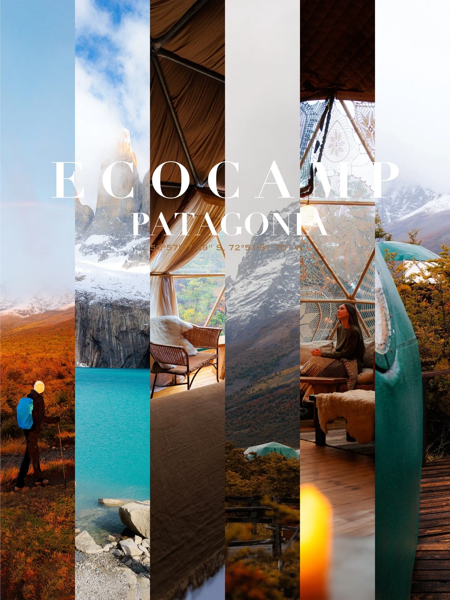 Fall at @ecocamp Patagonia 🛖🍂 

We spent two days at EcoCamp, in the heart of Torres del Paine National Park in Chile 🇨🇱 and honestly, it&rsquo;s one of the most unique places we&rsquo;ve ever stayed.

Everything at EcoCamp is built around sustai