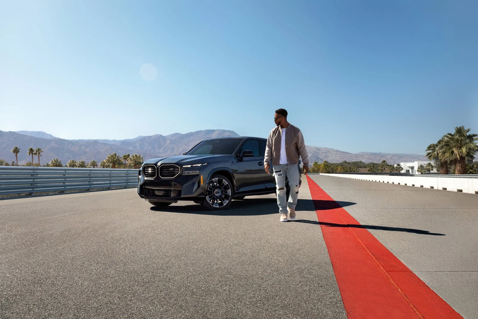 Celebrity BMW campaign photographed by David Masemore, combining talent, luxury automotive imagery, and cinematic motion for commercial advertising campaigns.