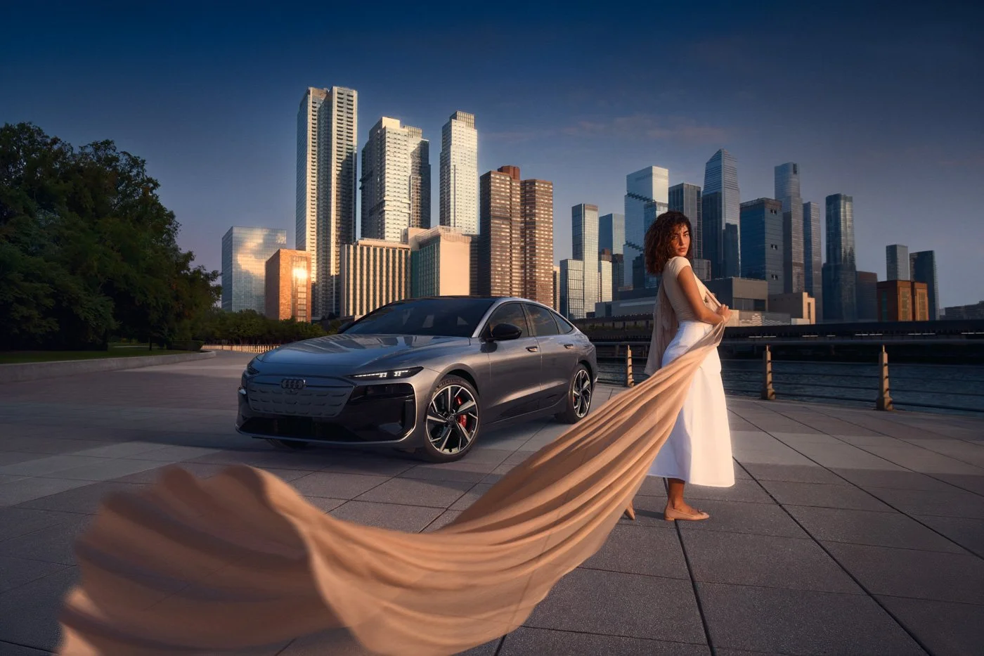 Audi photographed in a CGI-integrated automotive lifestyle campaign by award-winning photographer David Masemore for premium advertising agencies and brands.