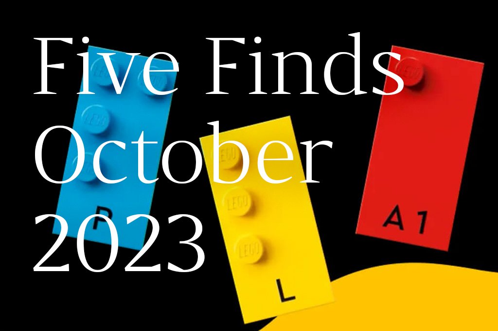 Braille Bricks and four other finds