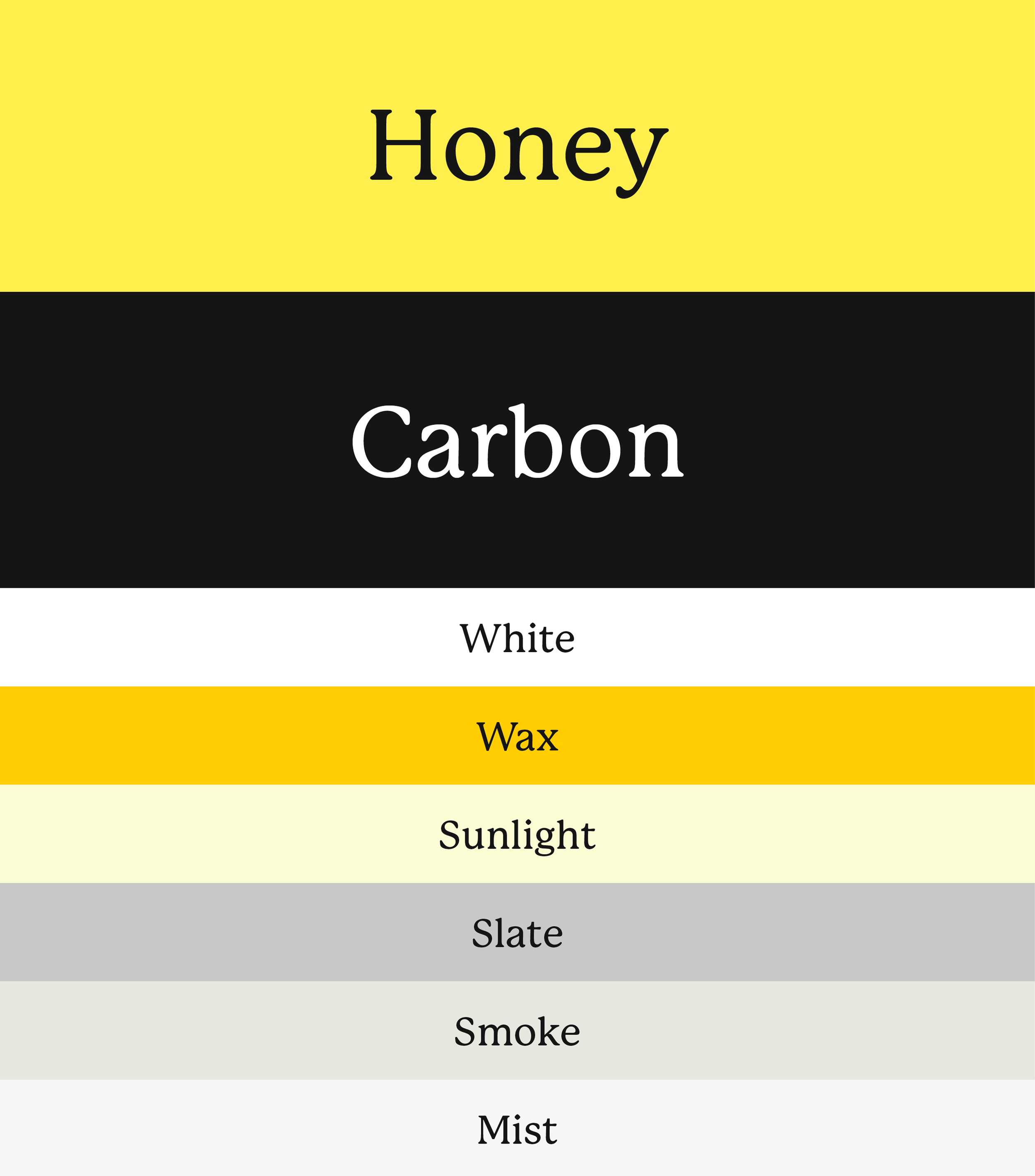 Property Hive brand colour palette featuring primary yellow.