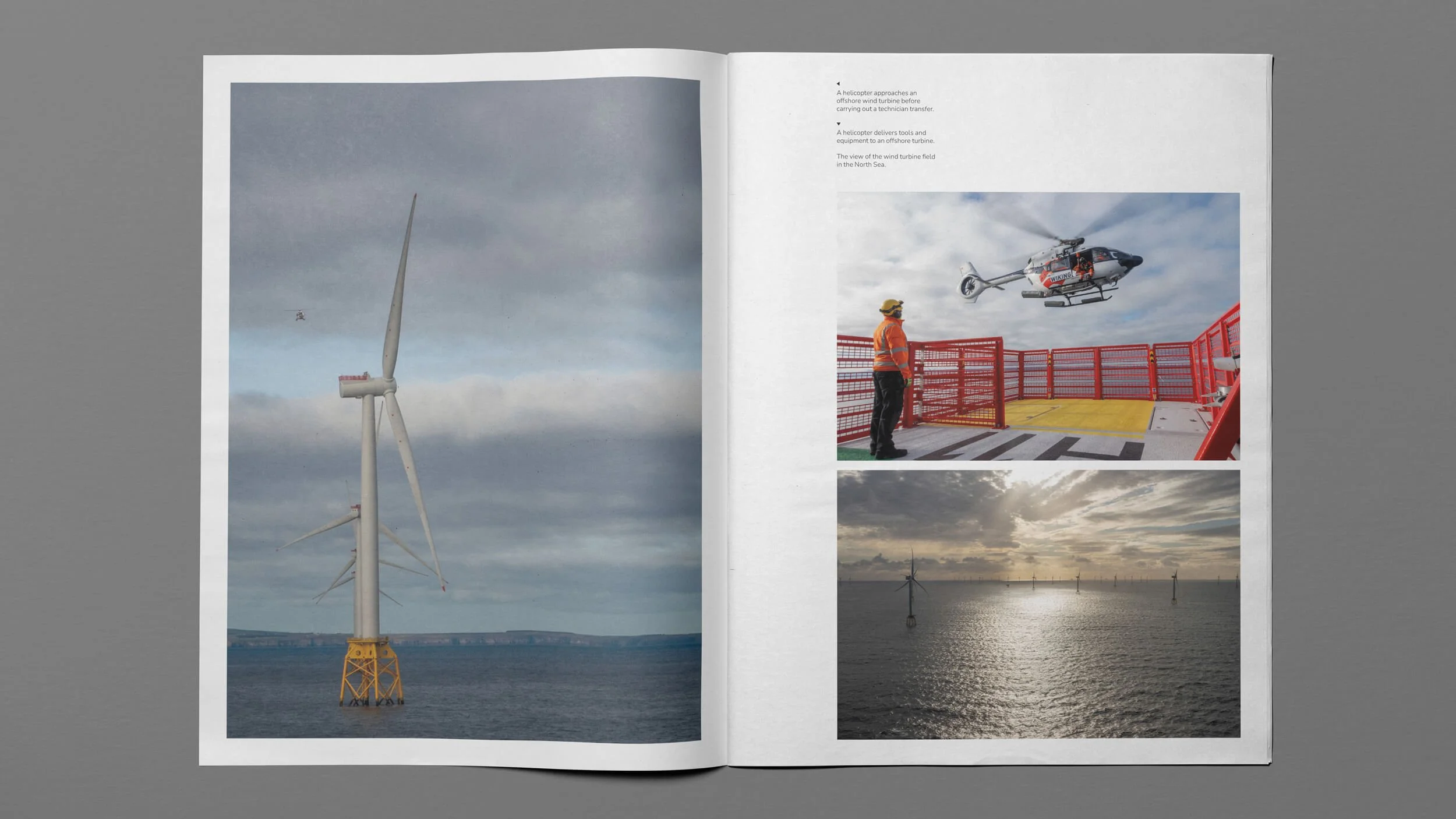 An open spread of a newspaper portfolio.