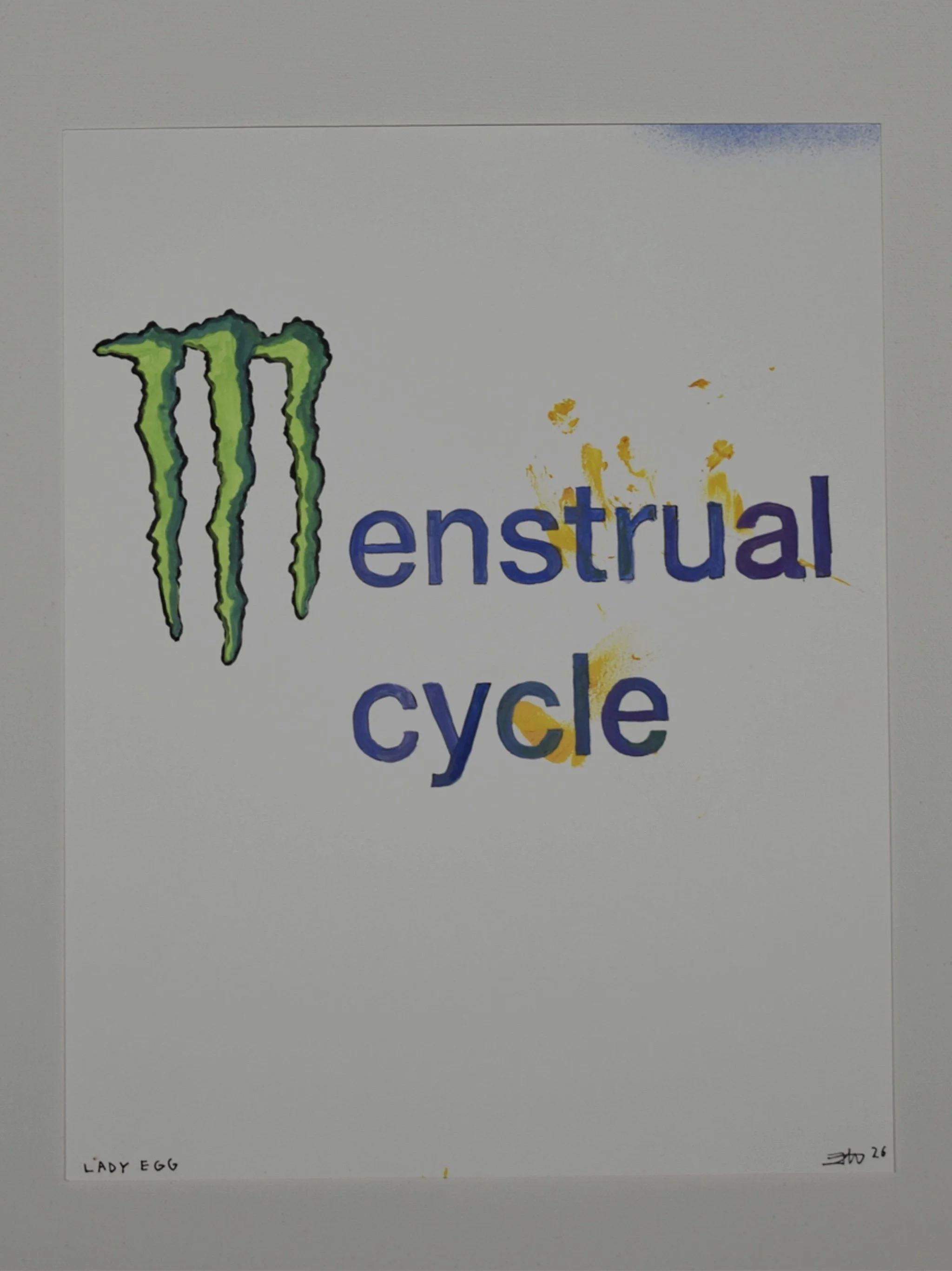 Monster Energy - painting on paper