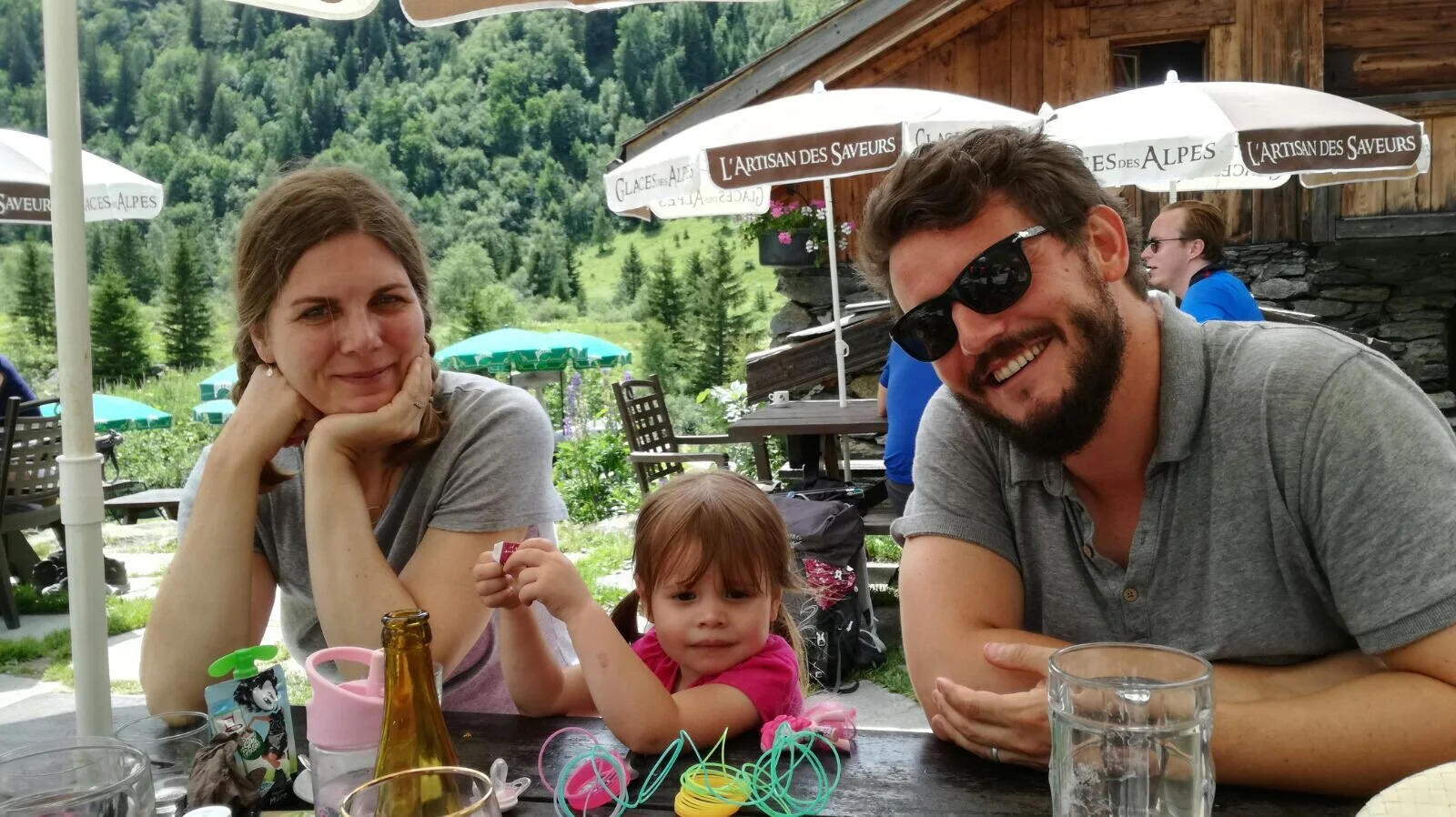 2017 lunch at Refuge de Miage