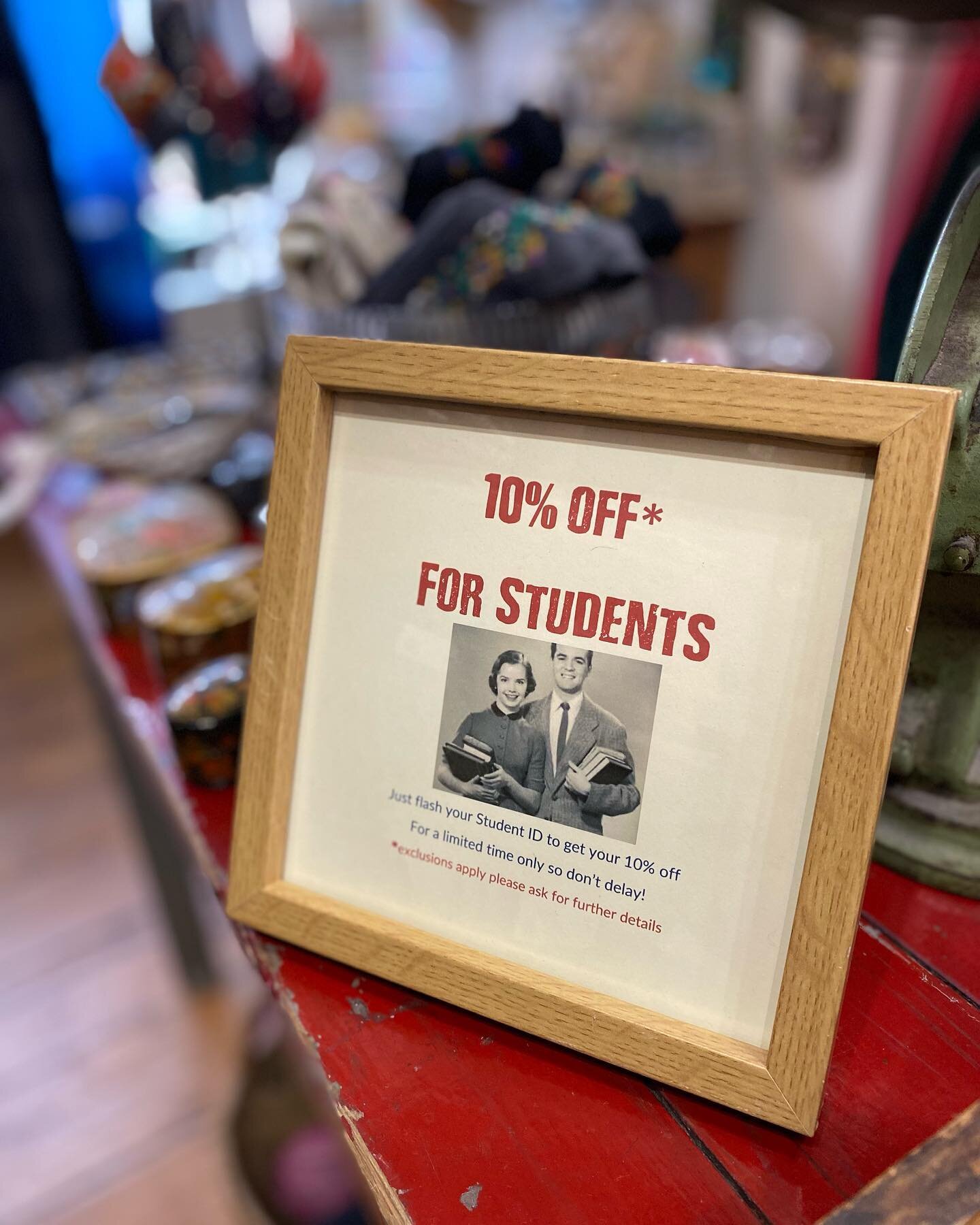 Bang the drums, sound the horn!
We are currently running our annual 10% student discount.

But get in quick as for a limited time only&hellip;