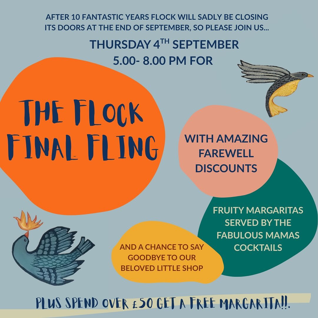 Hello all&hellip;
It is with a very heavy heart that I am letting you know that Flock is sadly closing.
We have had a fantastic 10 years and I would like to thank all of the wonderful makers and collectors Flock has showcased over the years as well a