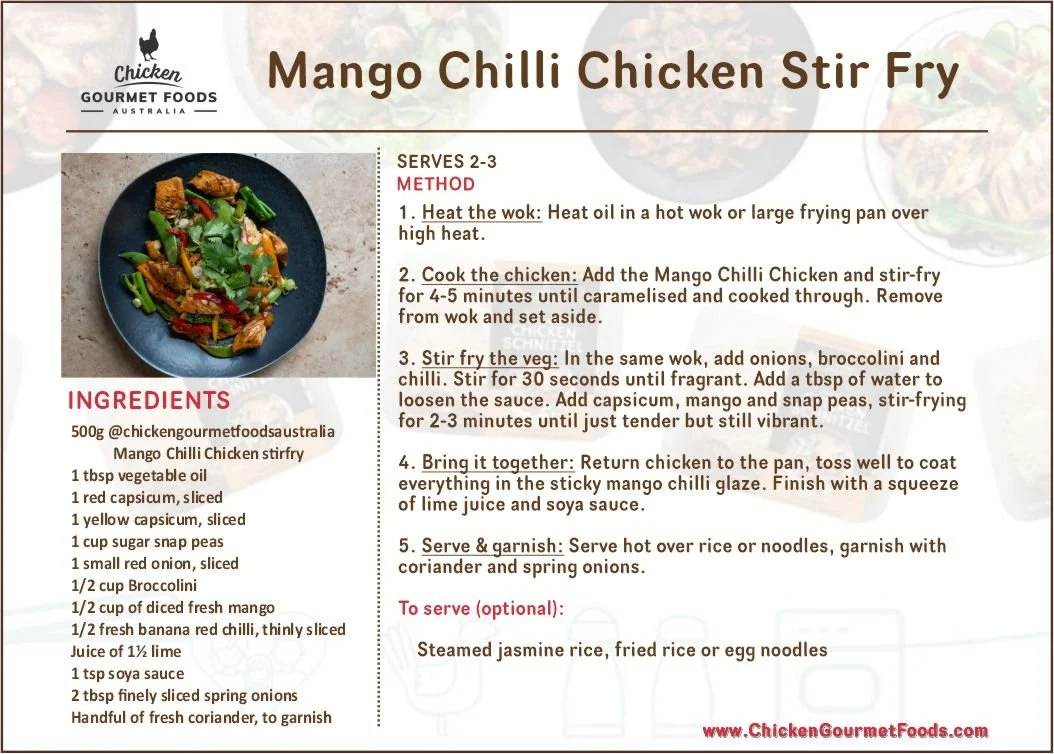 Mango Chilli Chicken Stir Fry
