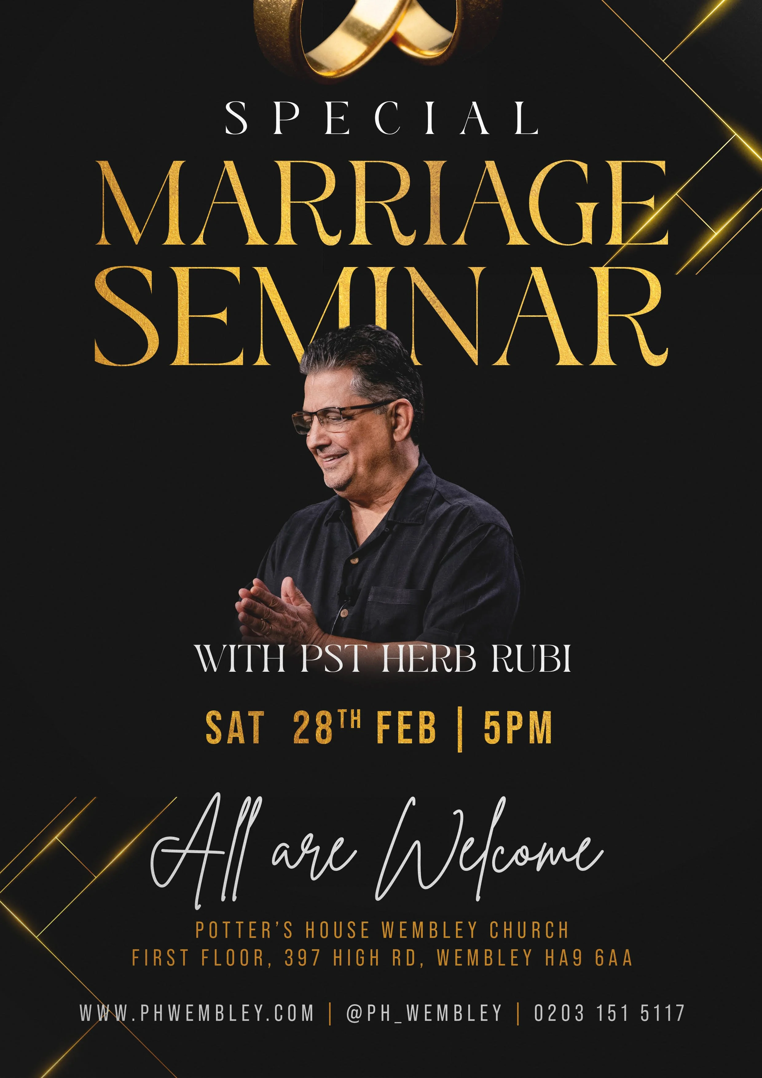 Special Event: MARRIAGE SEMINAR with Guest speaker Herb Rubi!