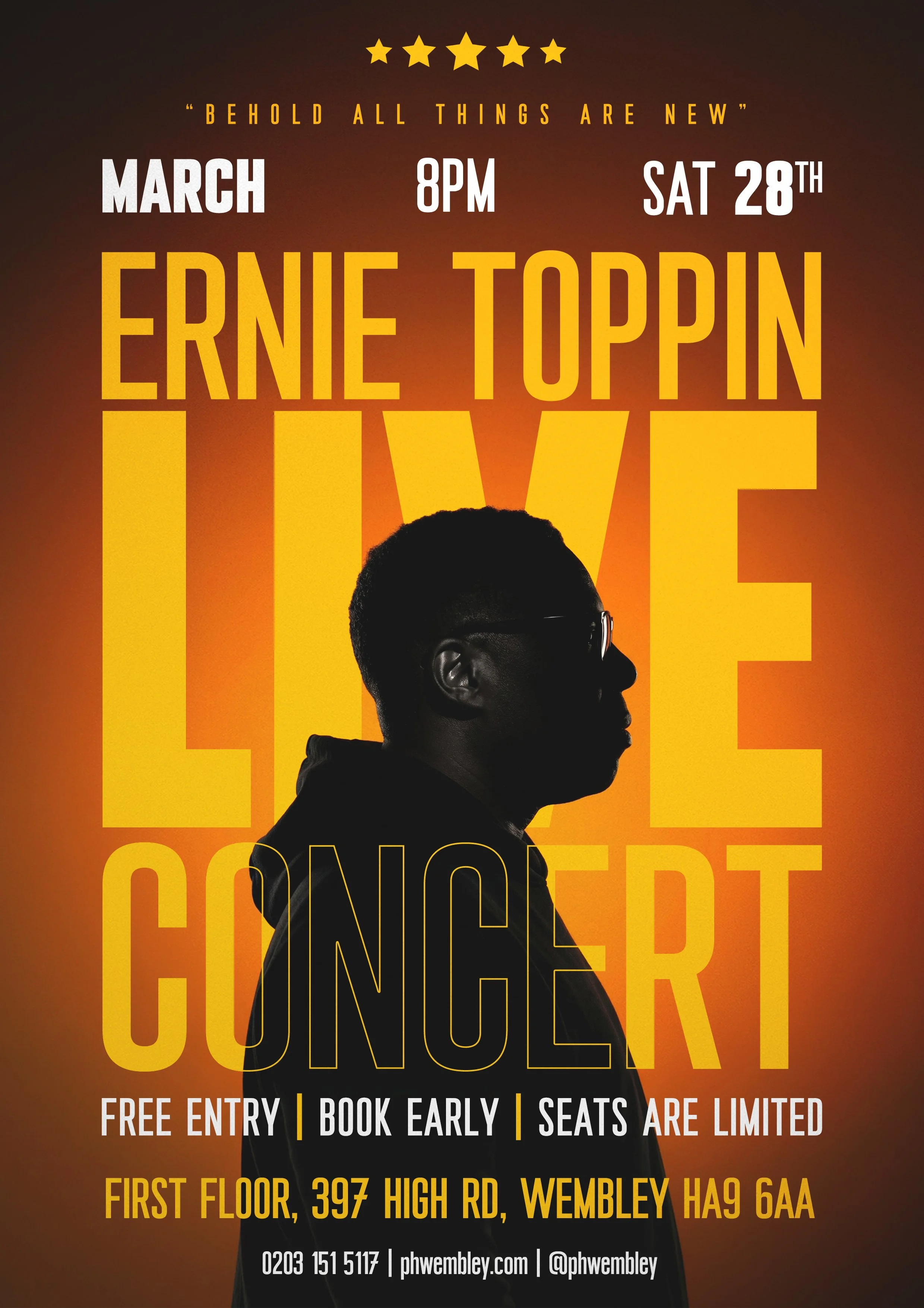 ERNIE TOPPIN LIVE CONCERT