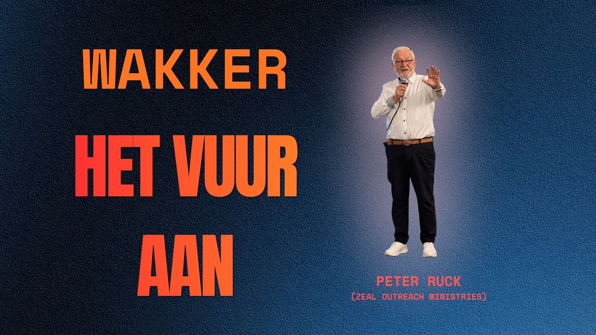 Wakker het vuur aan