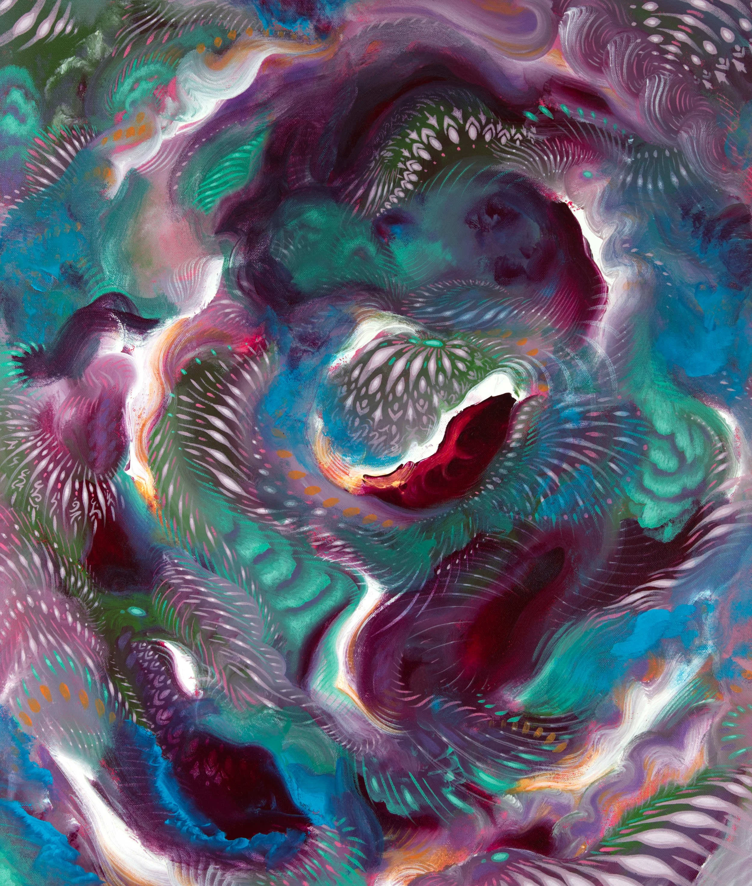 The Very Edge, acrylic on canvas, 56 x 66 cm