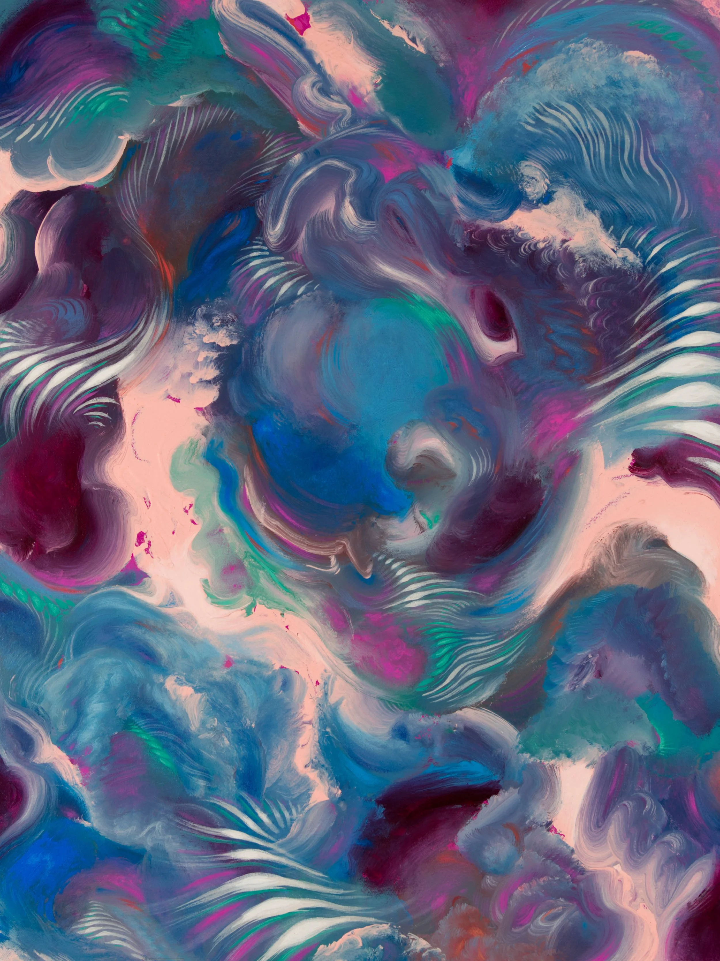 Eruptions of Psyche, acrylic on canvas, 46 x 61 cm