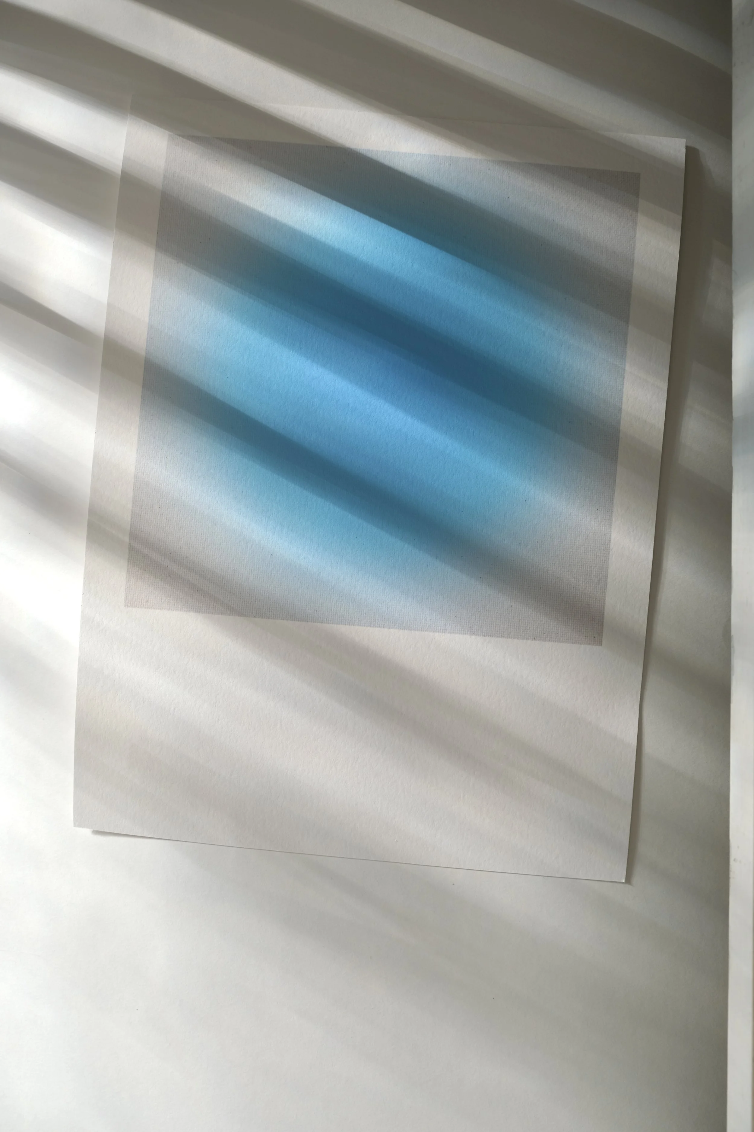 Limited Edition Blue Gradient Fine Art Print in Morning Light