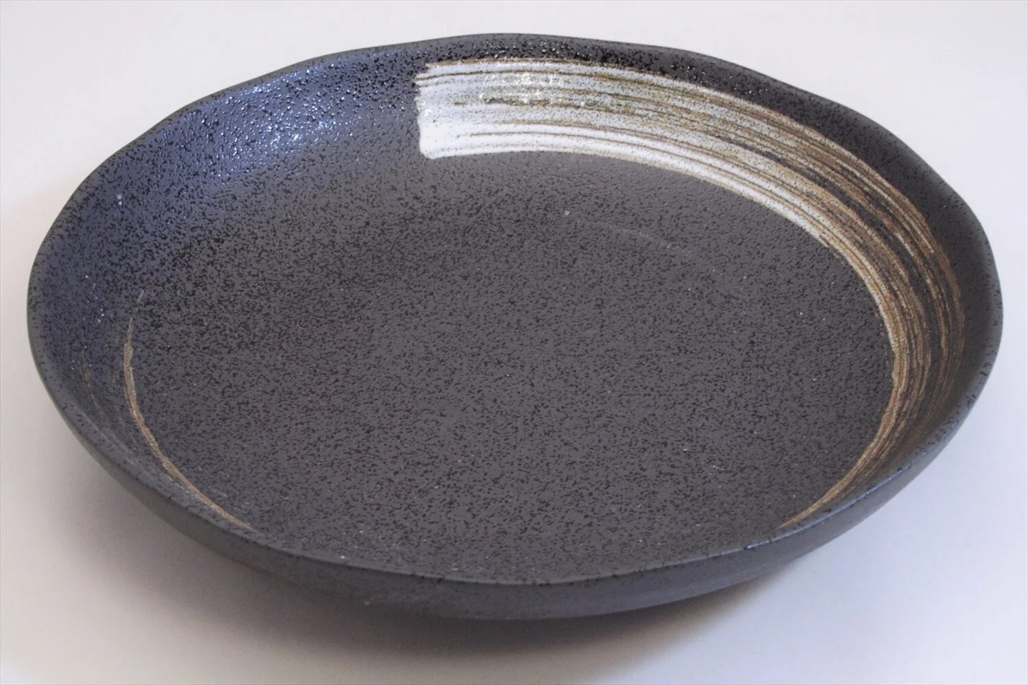 138-6094 Brushed on black pasta plate