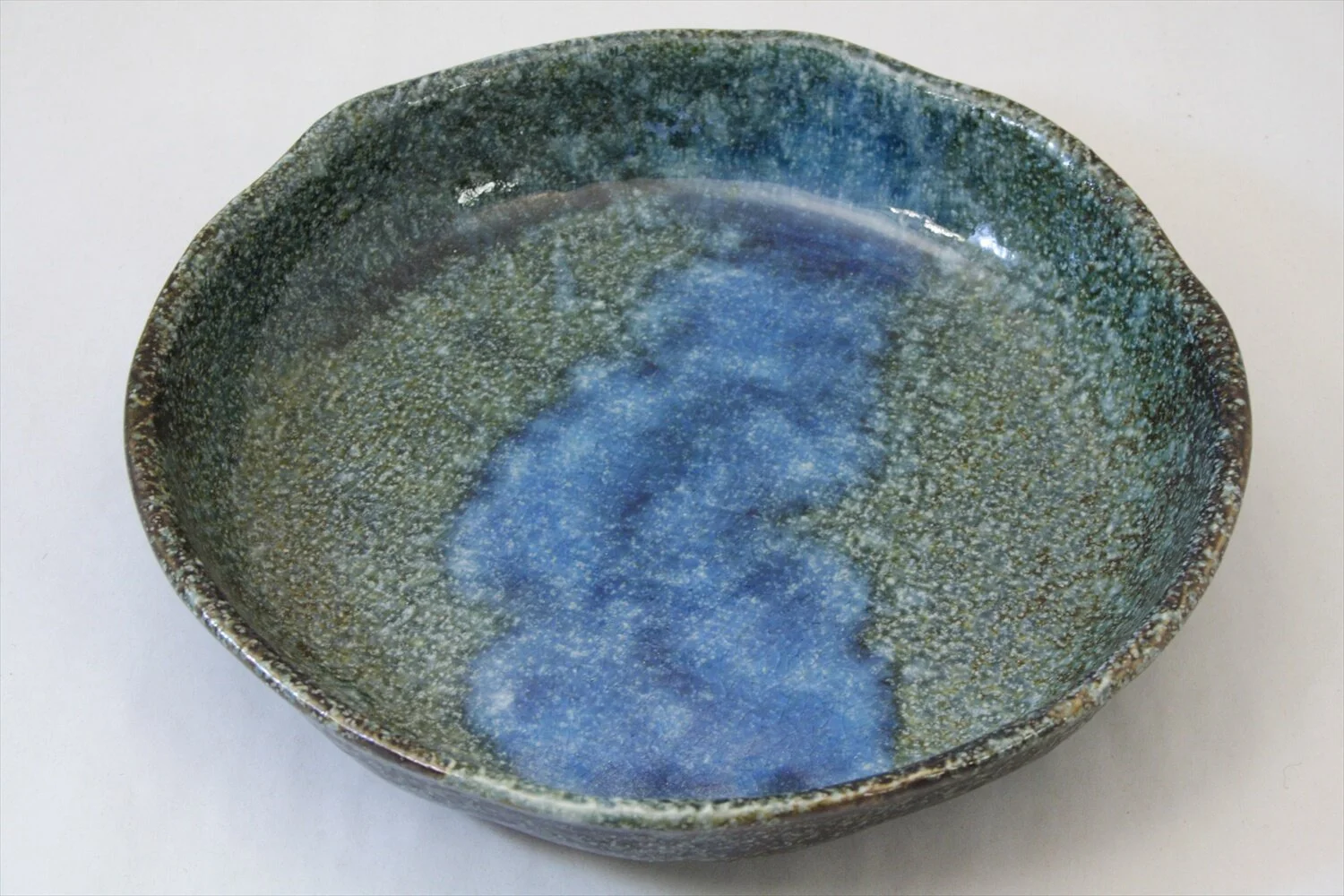 138-6200 Blue stream pasta plate