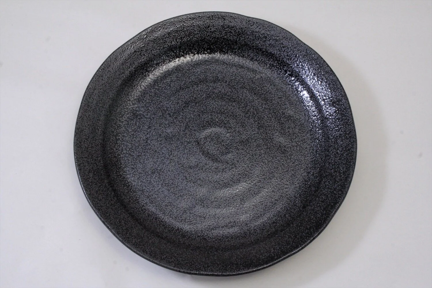 128-5742 Black dinner plate with rim 24cm