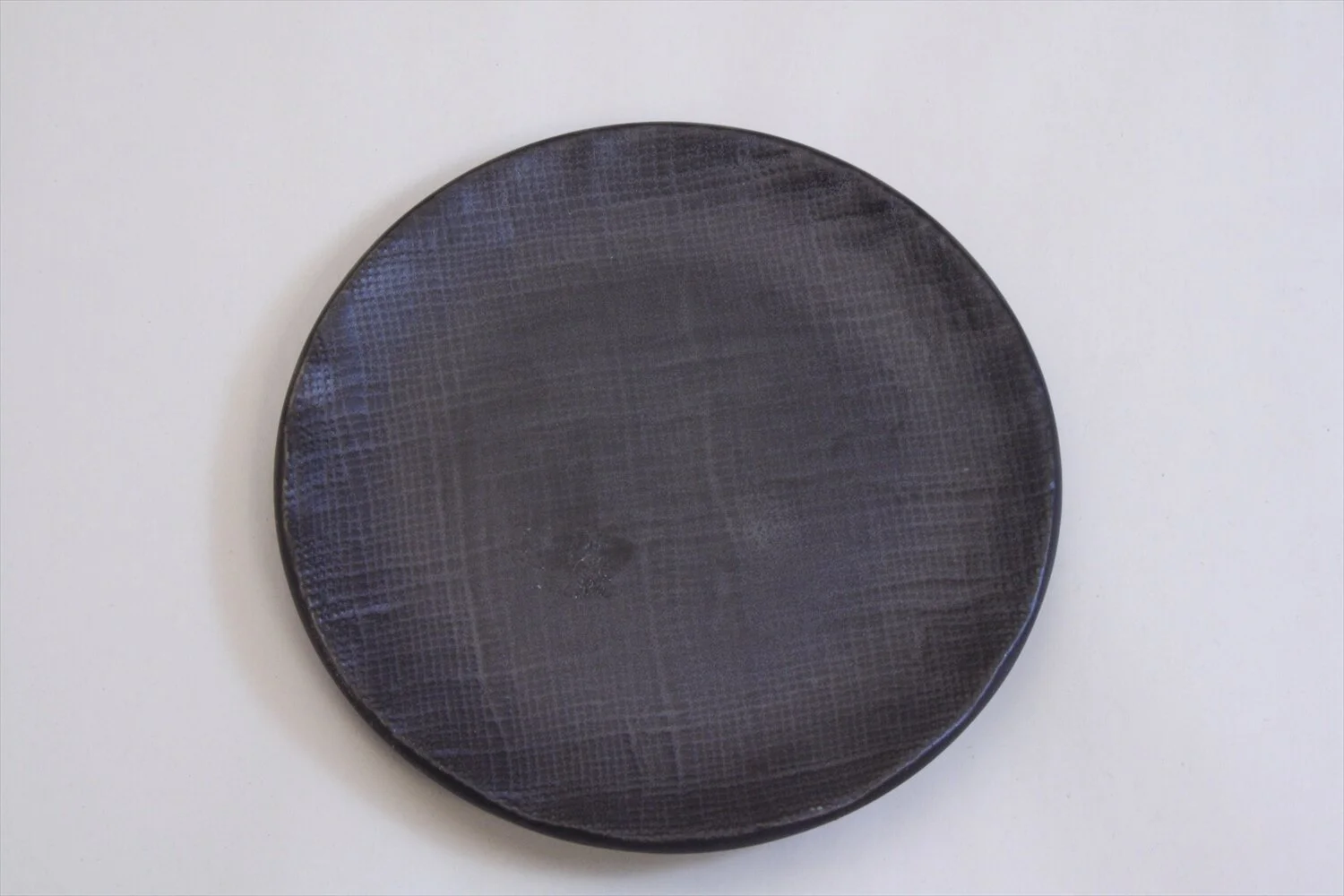 158-6096 Matt black small plate 12cm