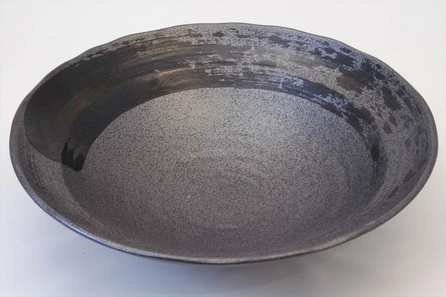 218-6180 Black round serving bowl