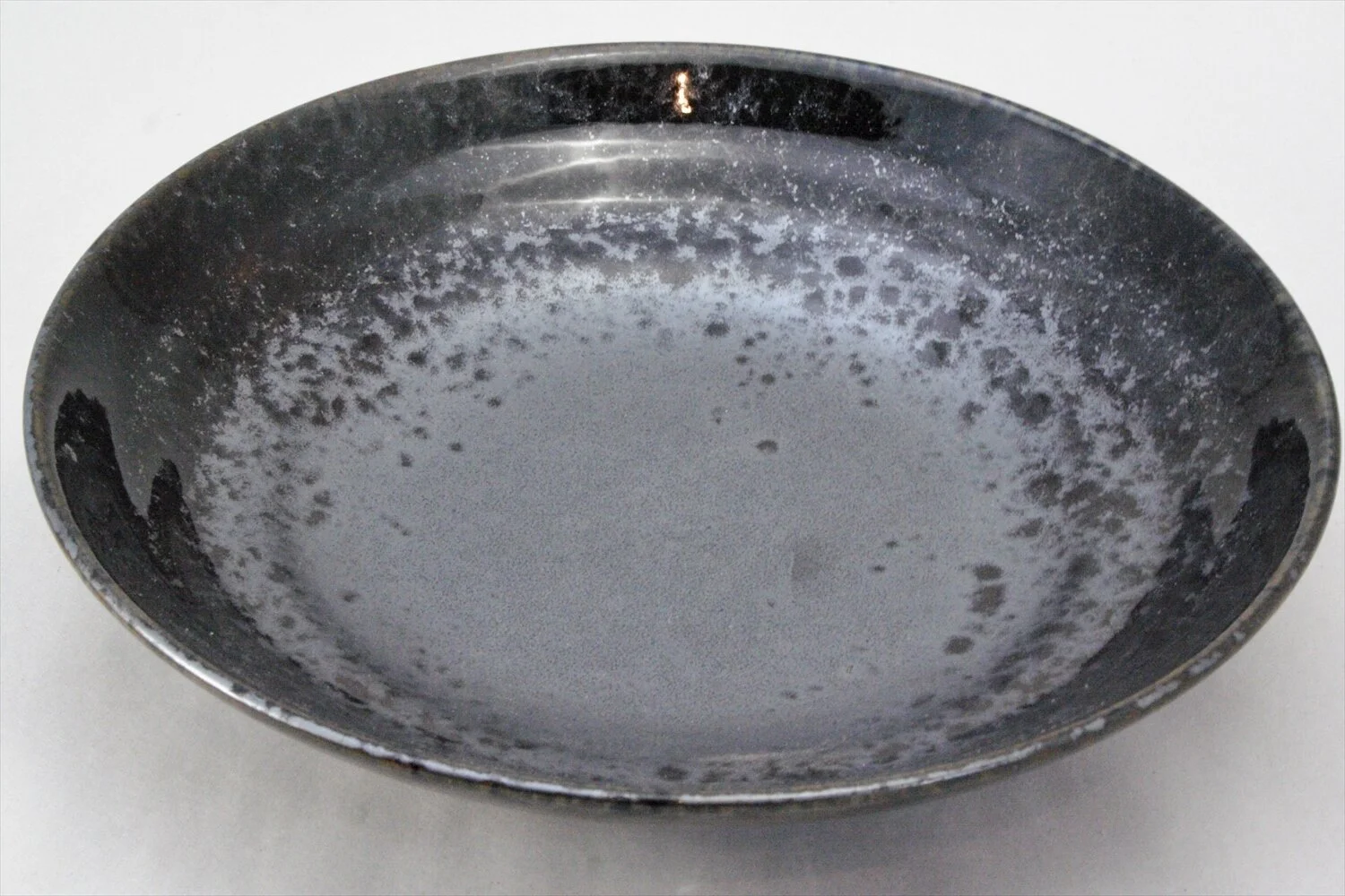 238-5237 Black shallow bowl