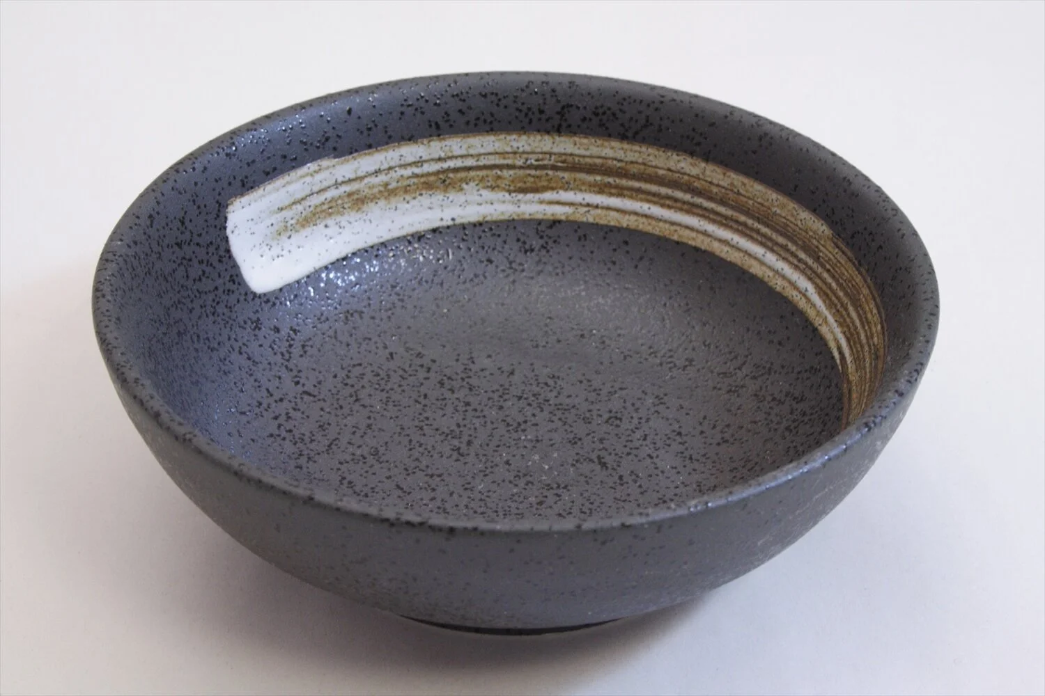 268-6055 Brushed on black small bowl 12cm