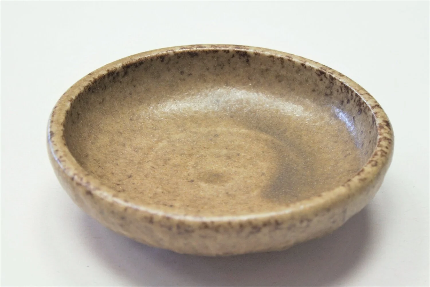 428-6100 Brown round sauce dish