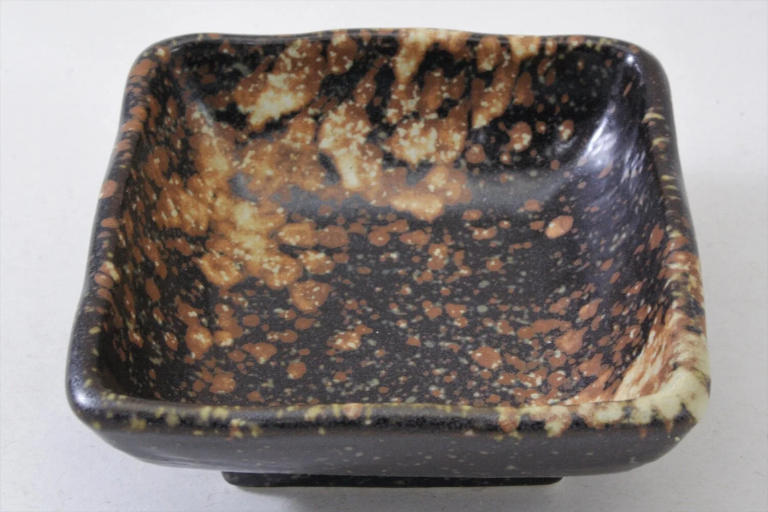 428-5376 Bizen square sauce dish