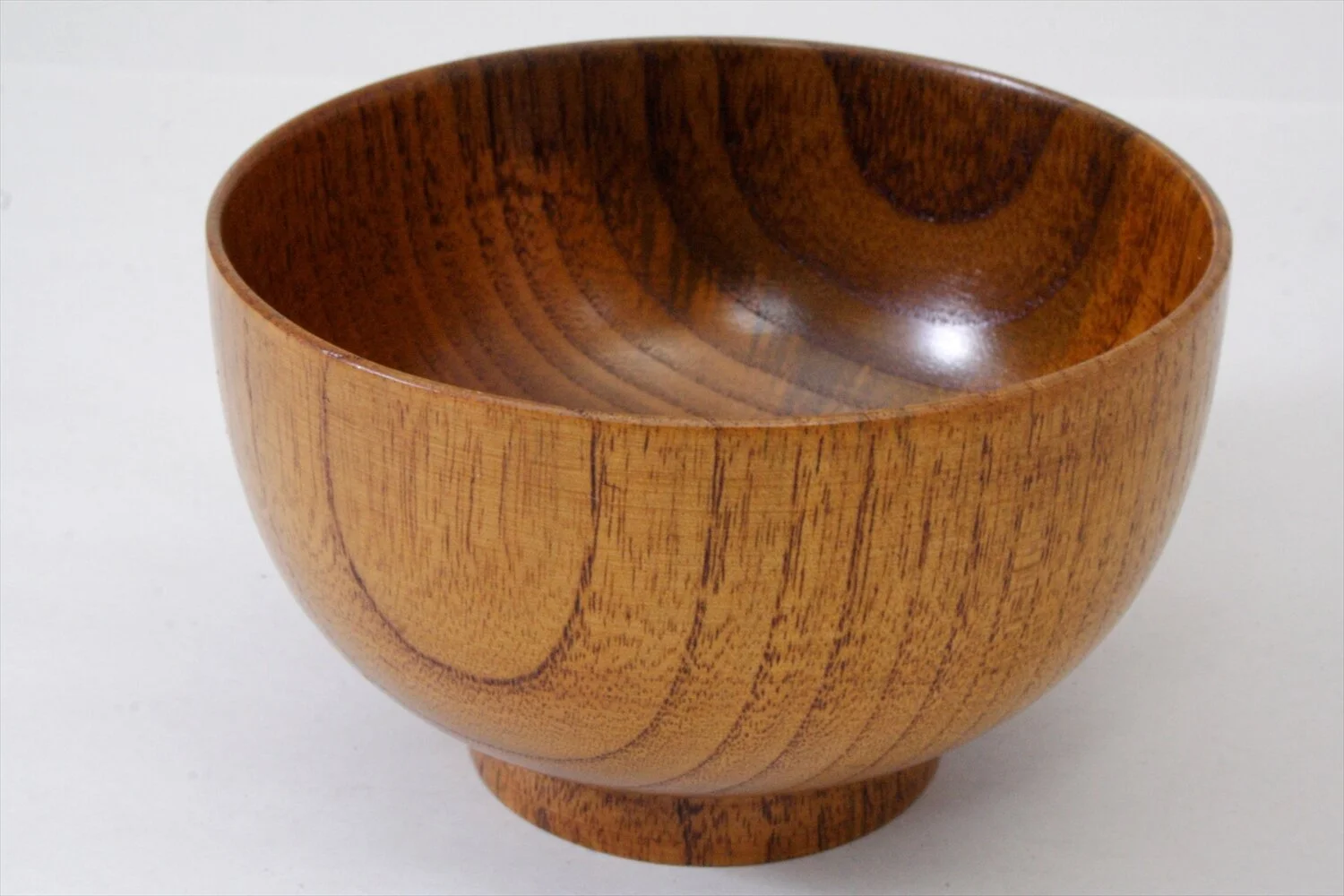 738-5502 Wooden miso soup bowl