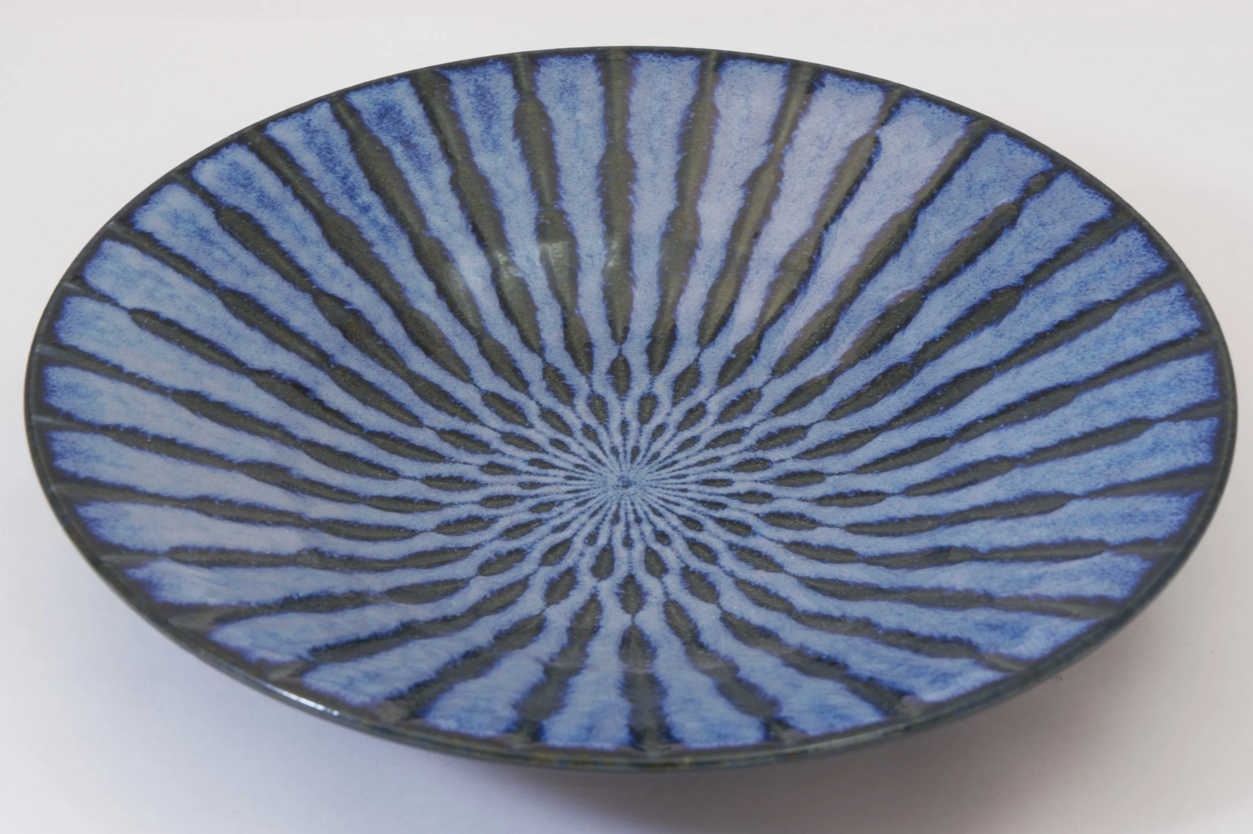 239-6723 Blue and black stripe plate