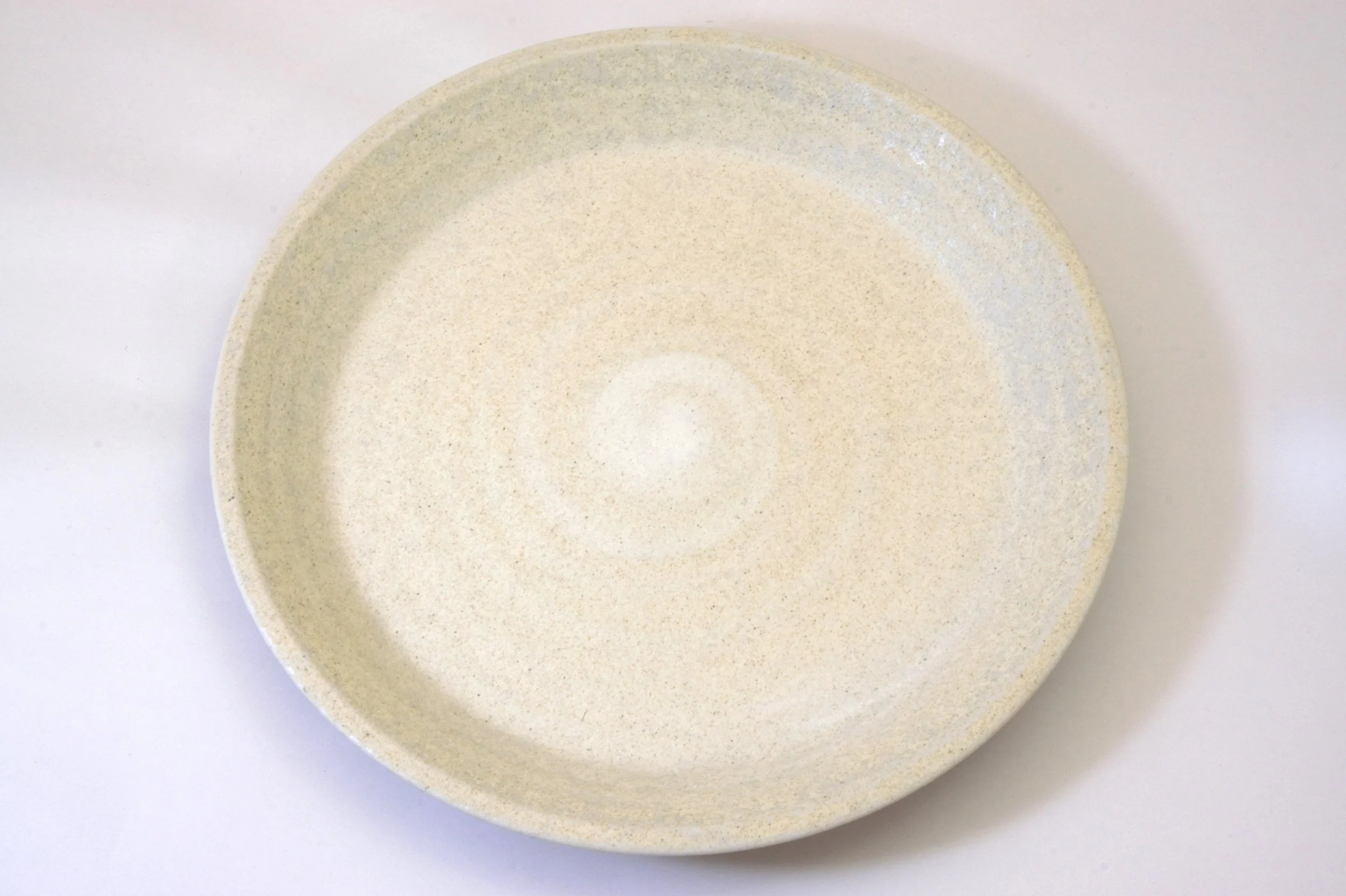 129-6709 Cream sand dinner plate