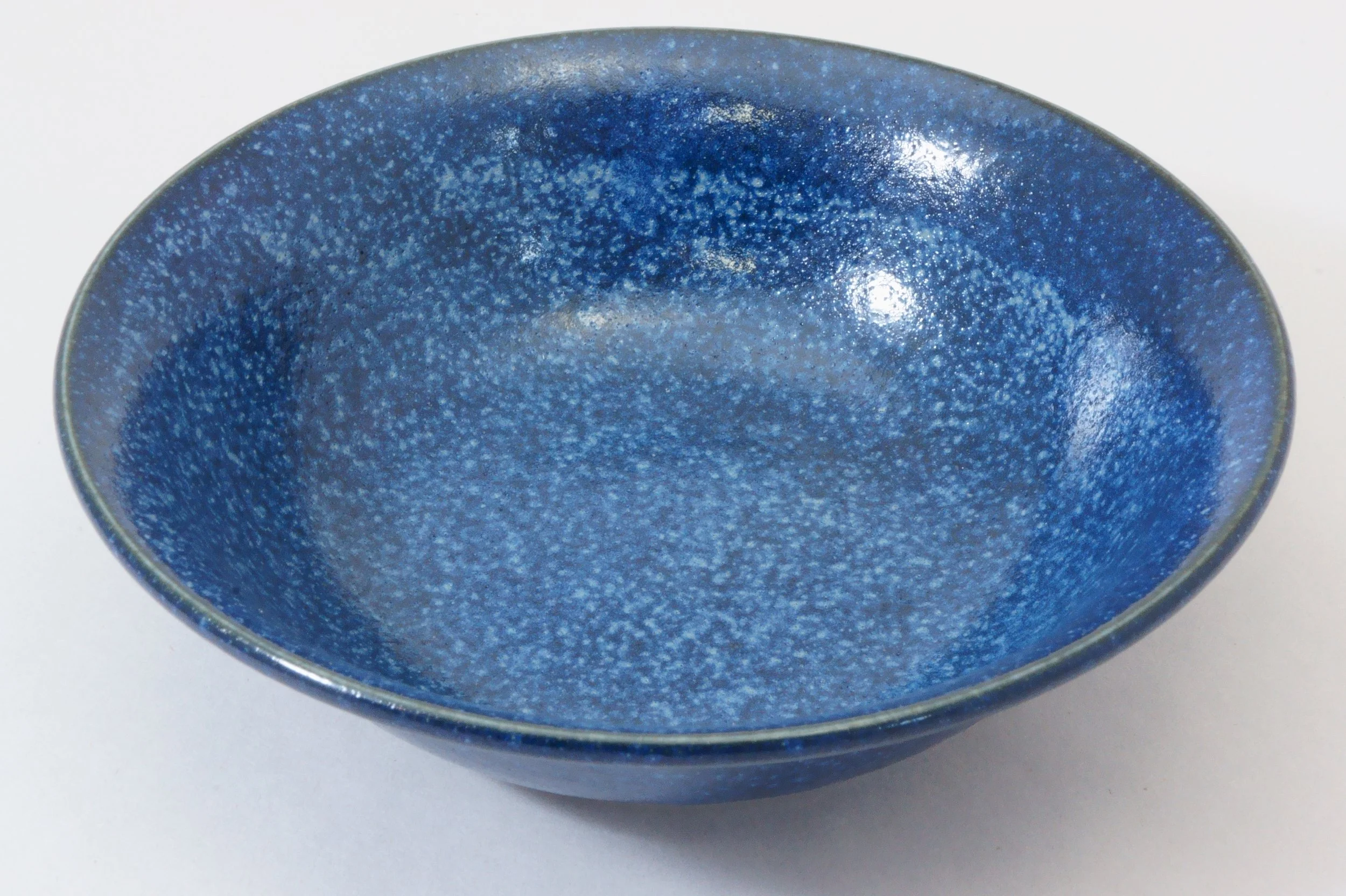 229-7035 Blue wide rim mid bowl 17cm