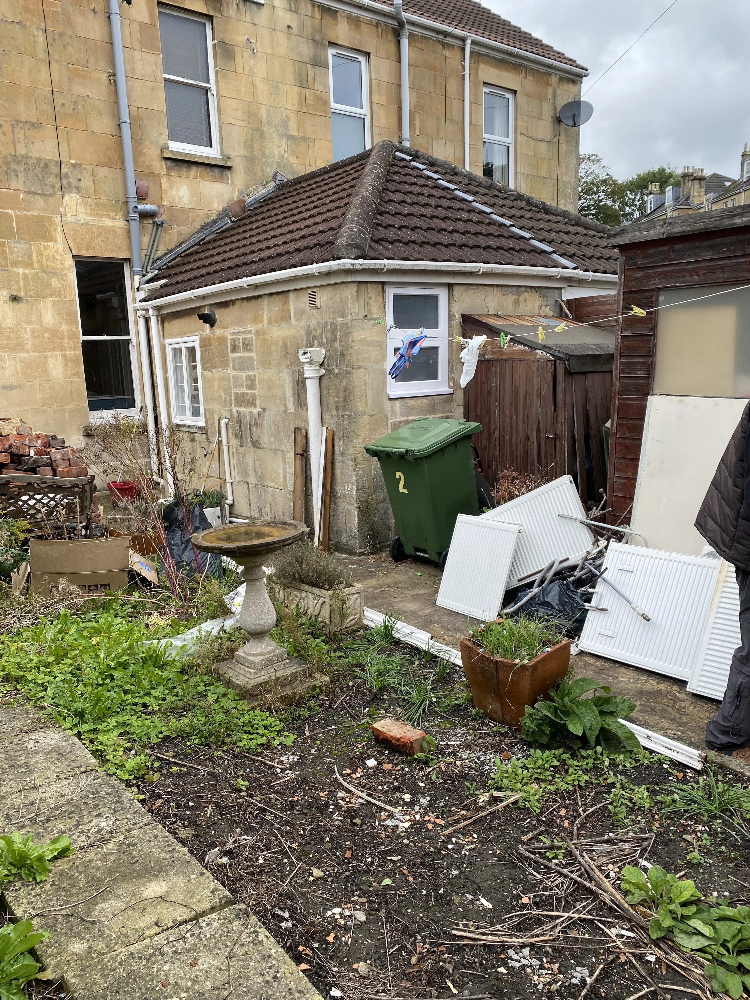 Before - Bird Bath to be incorporated into new design - 
