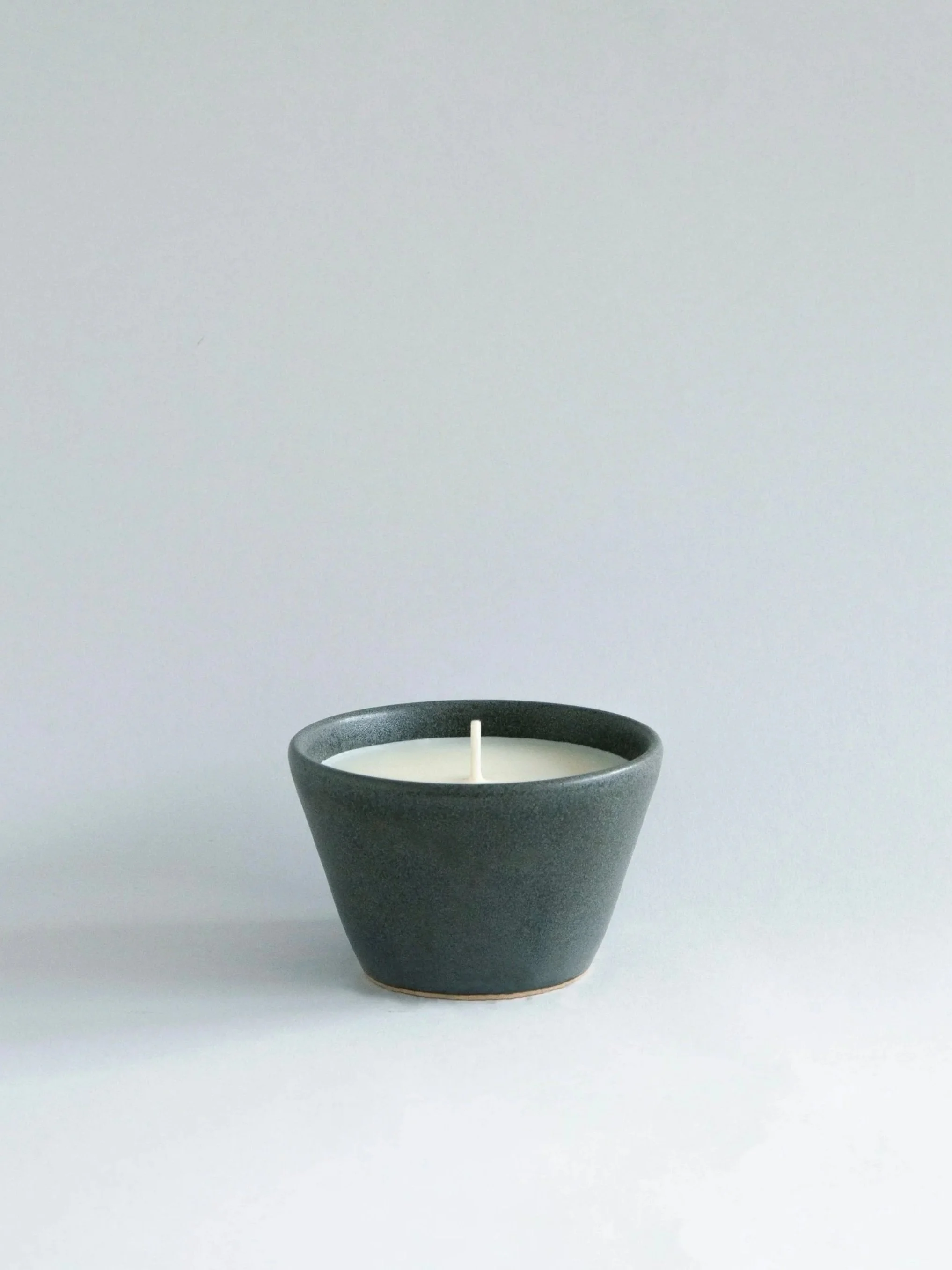 Tapered Refillable Candle [NORTH SEA GLAZE] by Lit + Grey Suit Clay