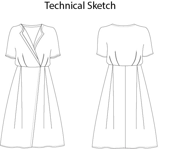 A pleated wrap dress sewing pattern for all occasions. — Open Studio ...