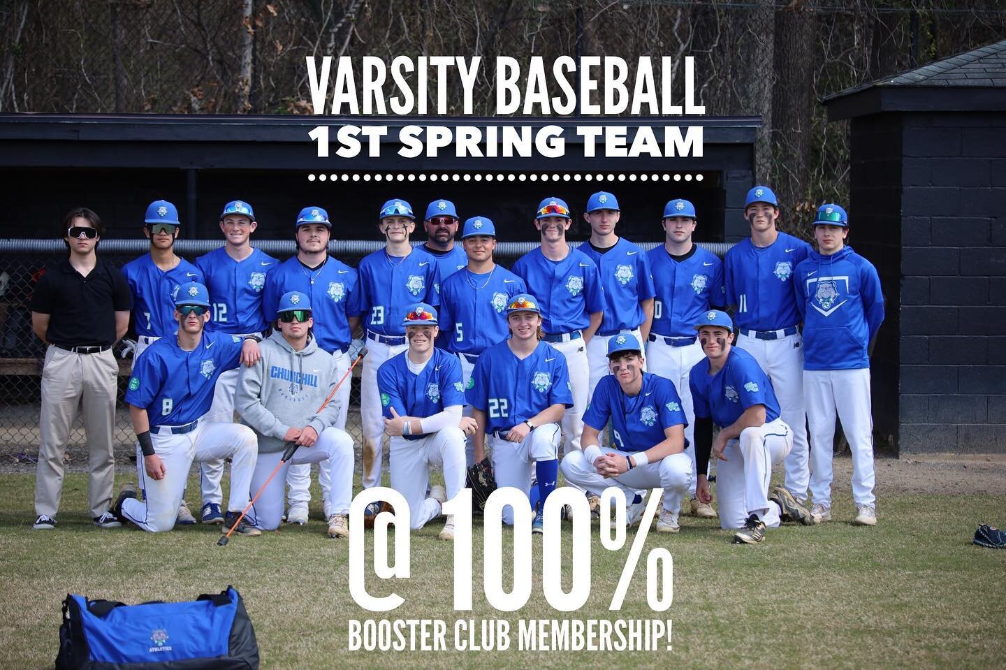 Thanks to the Varsity Baseball ⚾️🧢families for supporting the Booster Club and Churchill Athletics! 💙💚 Go Dawgs!!!