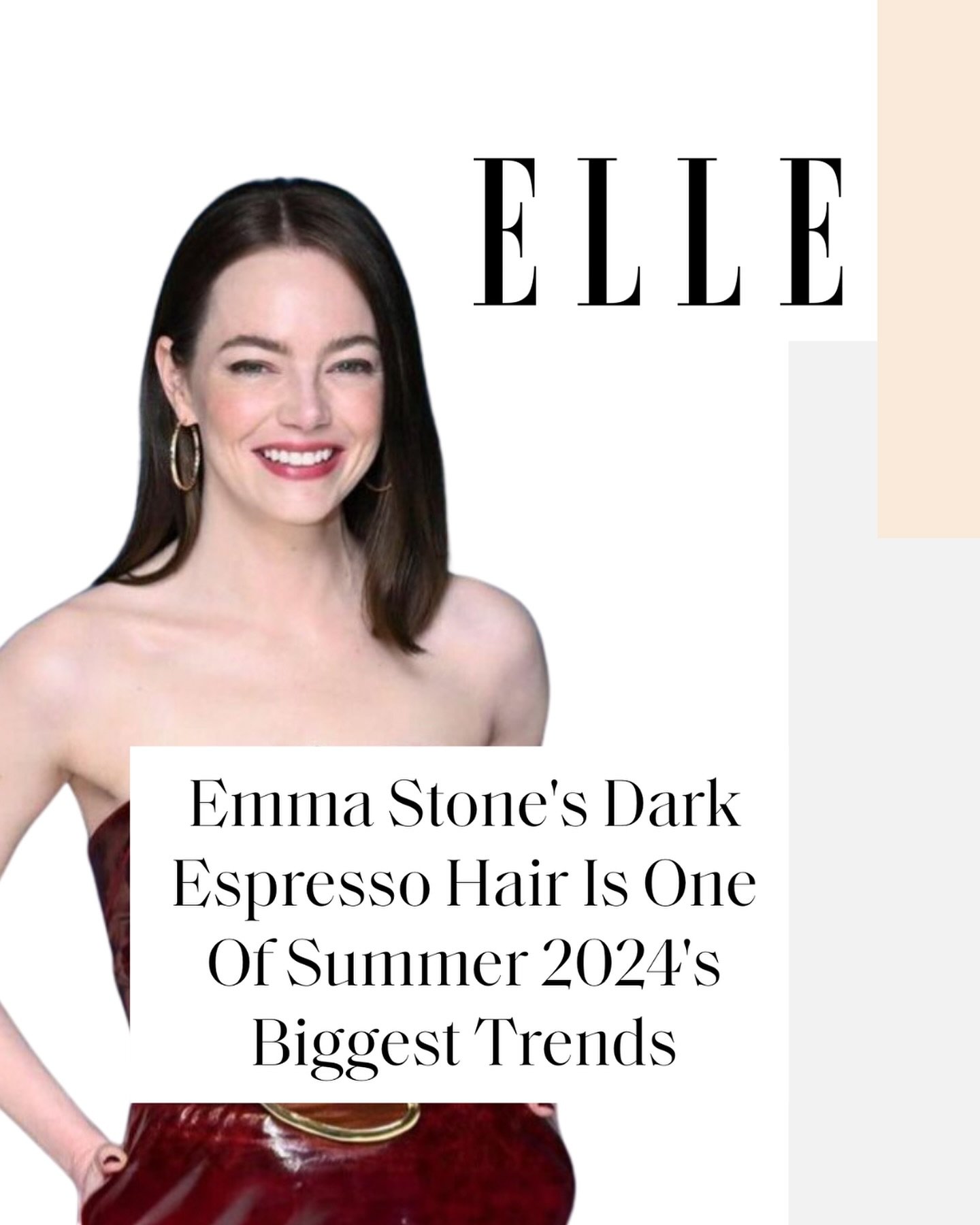 Thanks to @ameliaflorencebell and @elleuk for the coverage on Summer&rsquo;s deep and moody hair trend that was Charcoal Brunette - @evohair have you covered with the Fabuloso Colour Boosting Treatment in &lsquo;Cool Brown&rsquo; to keep red or brass