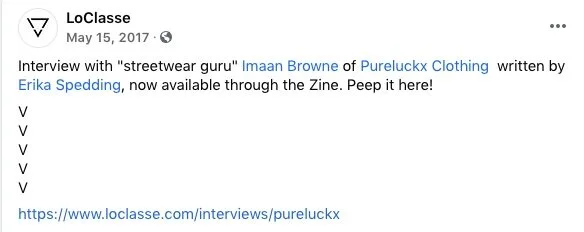 This article originally appeared on LoClasse’s arts &amp; culture zine in May 2017. It has since been archived.